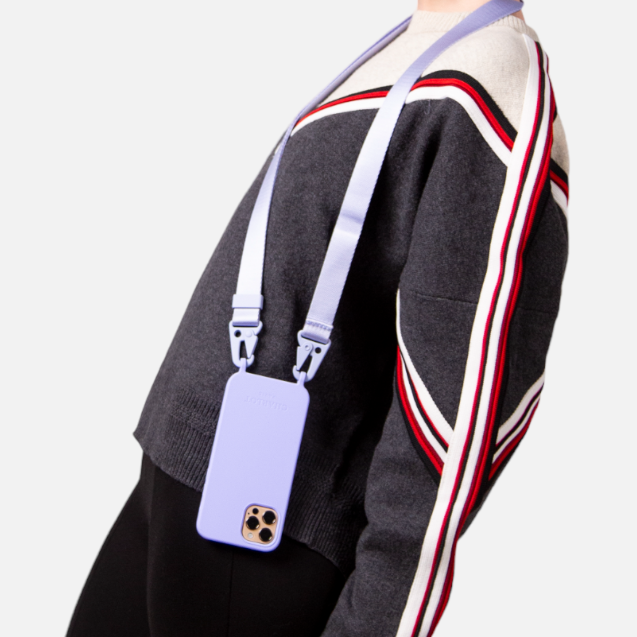 Lavender Silicone Case + Lanyard