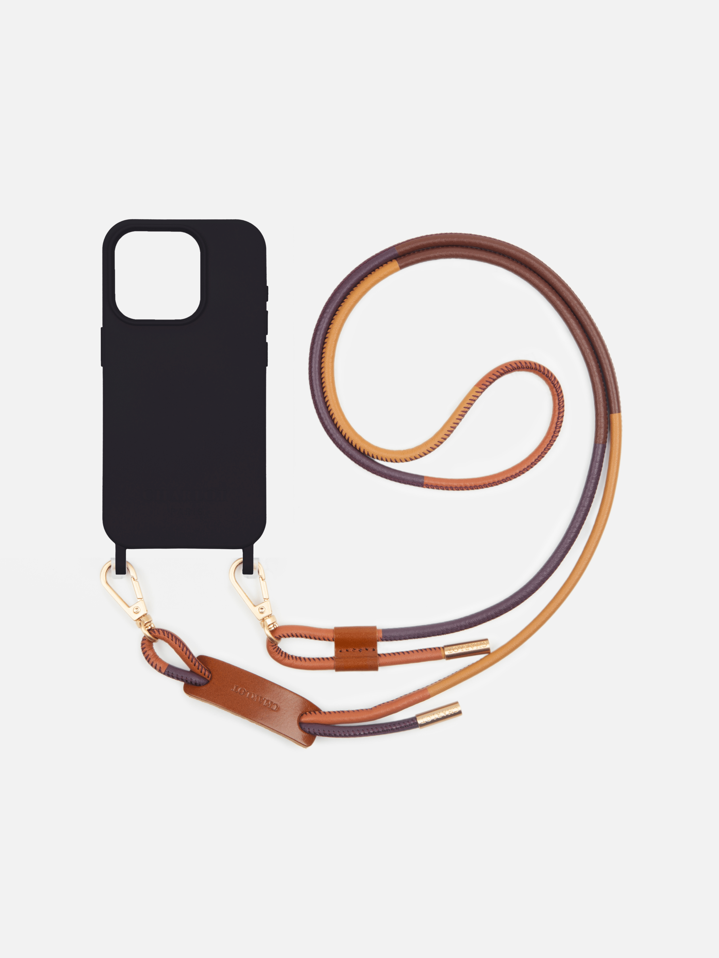 Coque Noir + Noga Cuir Cognac