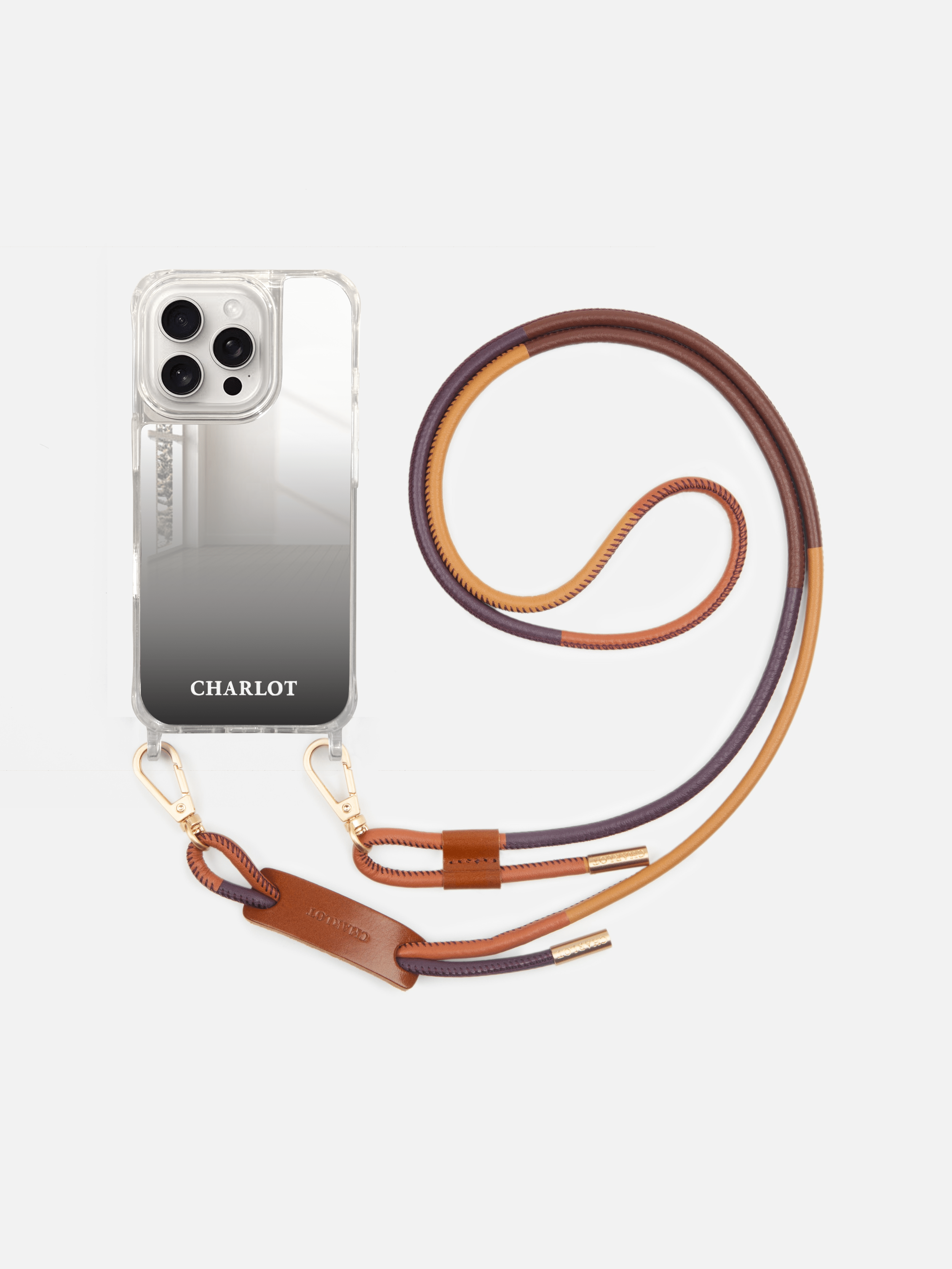 Coque Miroir + Noga Cuir Cognac