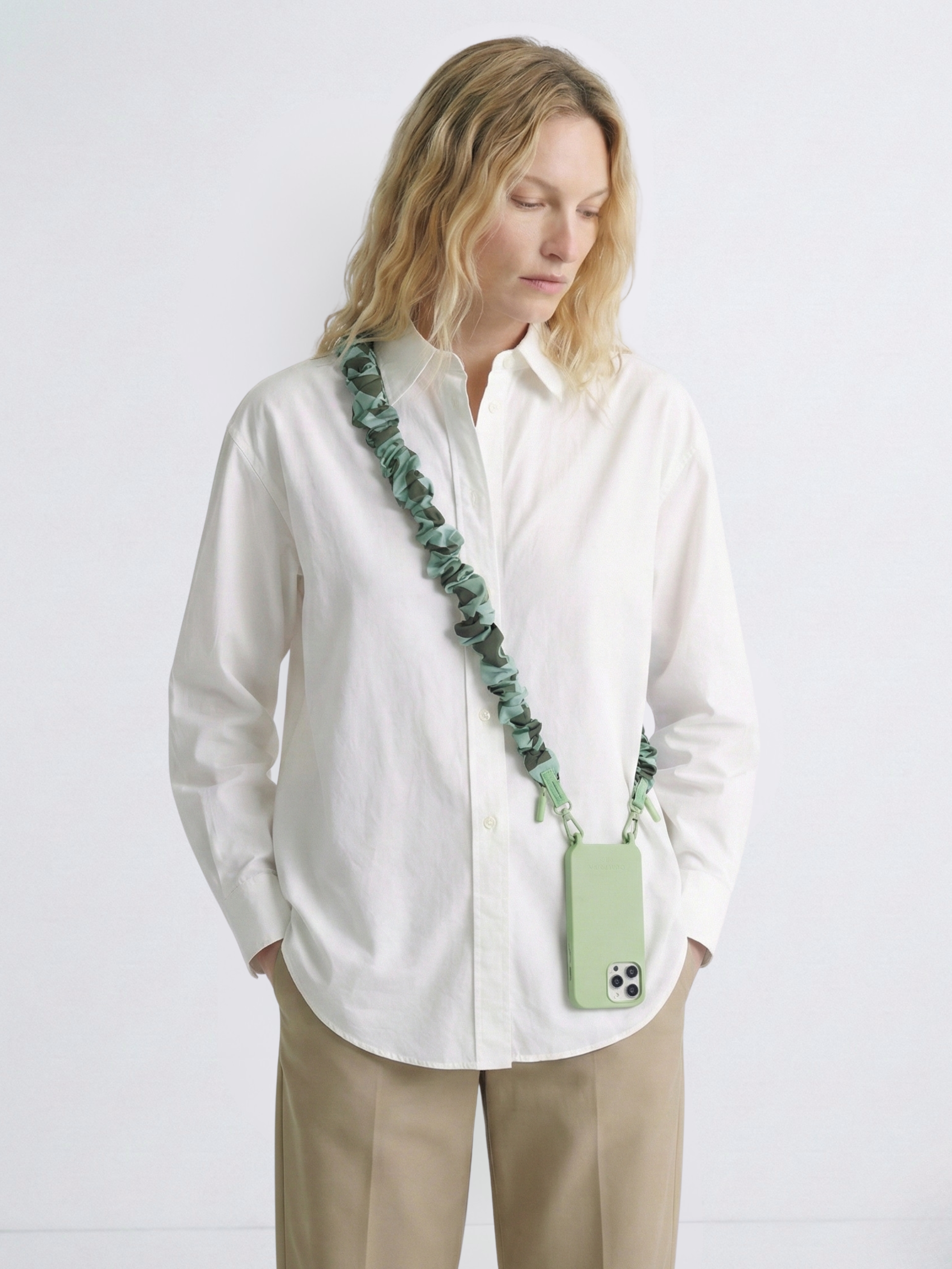 Bandoulière Scrunchie Sauge