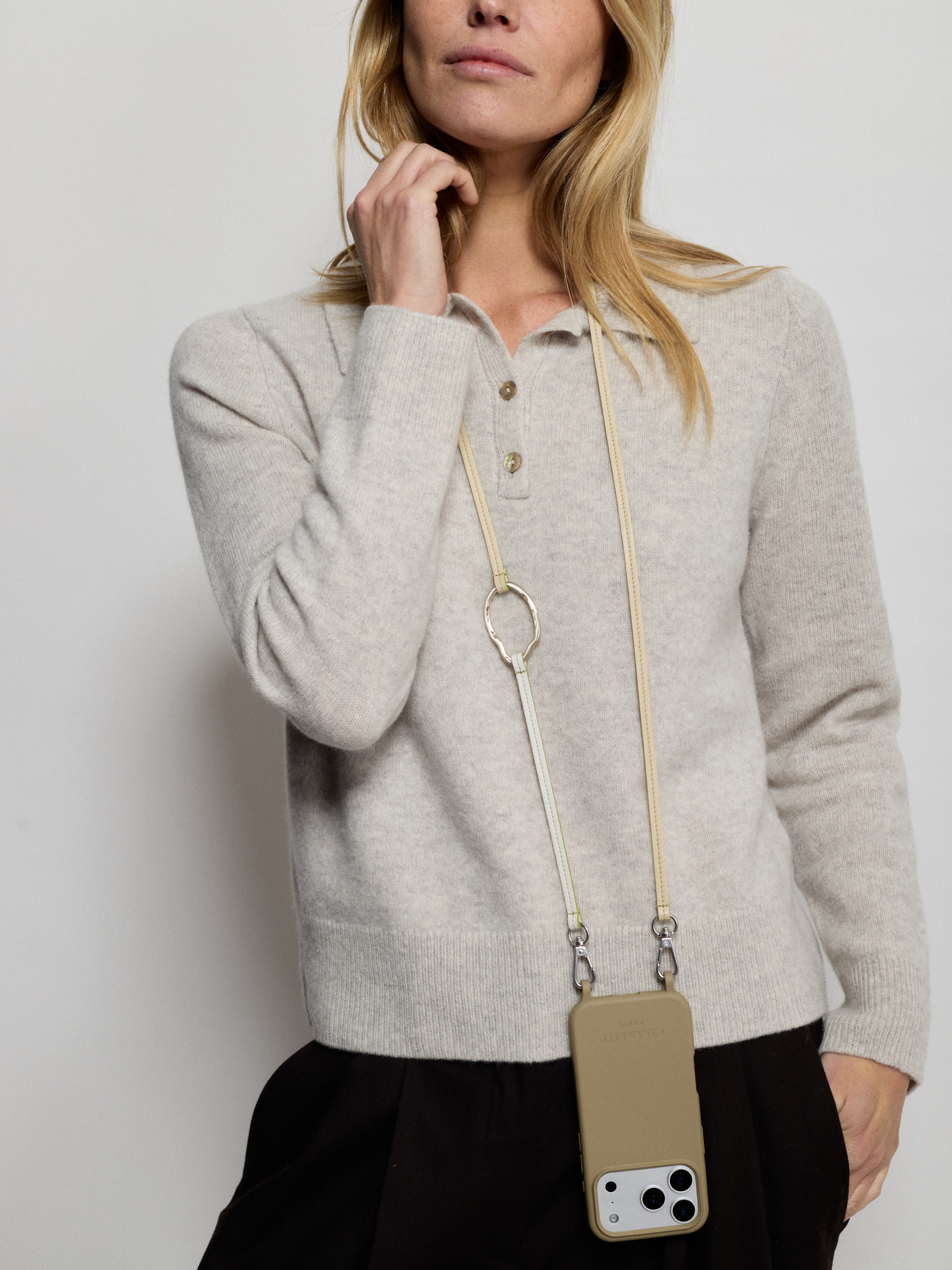 Coque Sauge + Dalia Cuir Sable