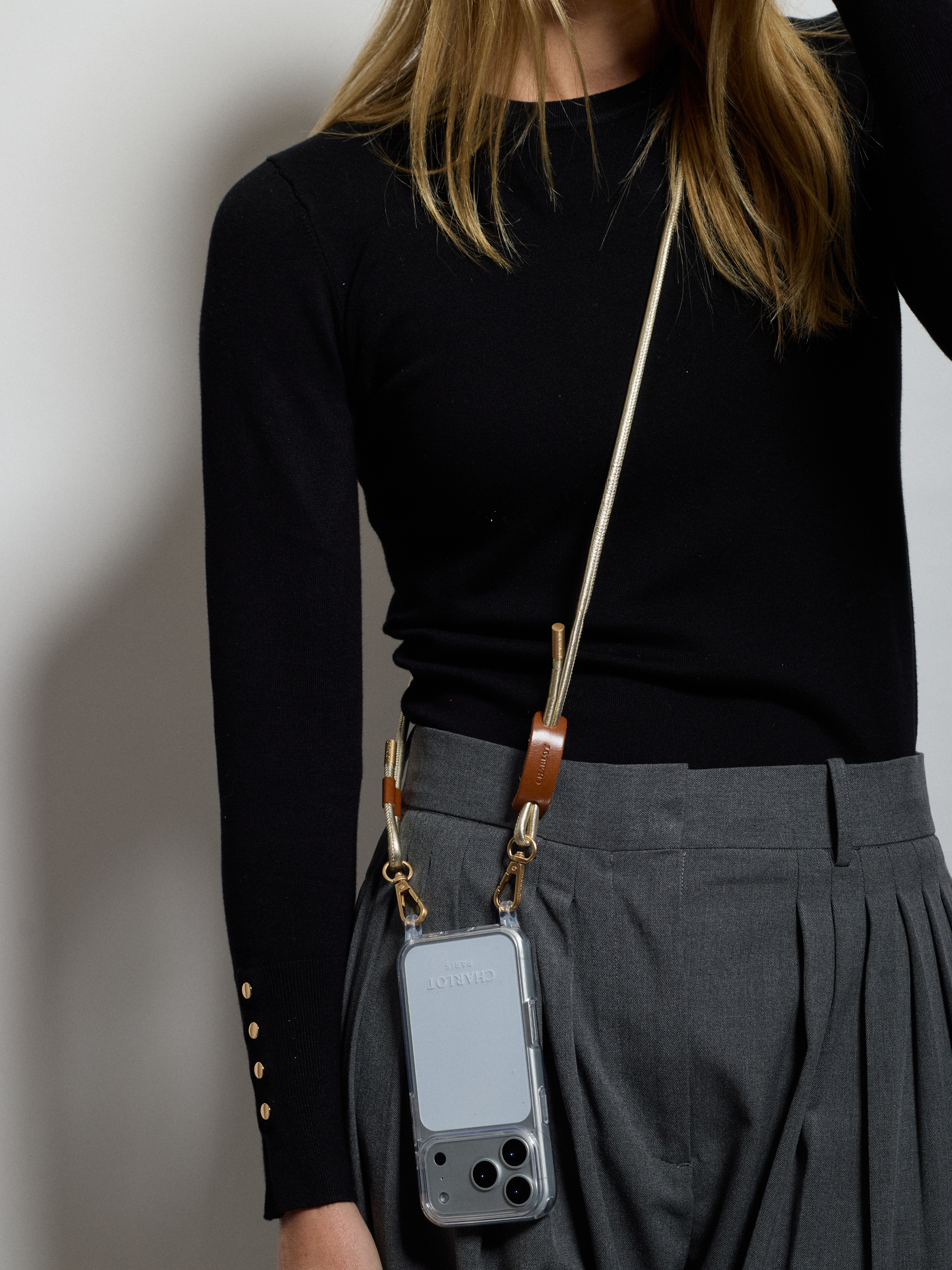 Black Case + Noga Gold Leather