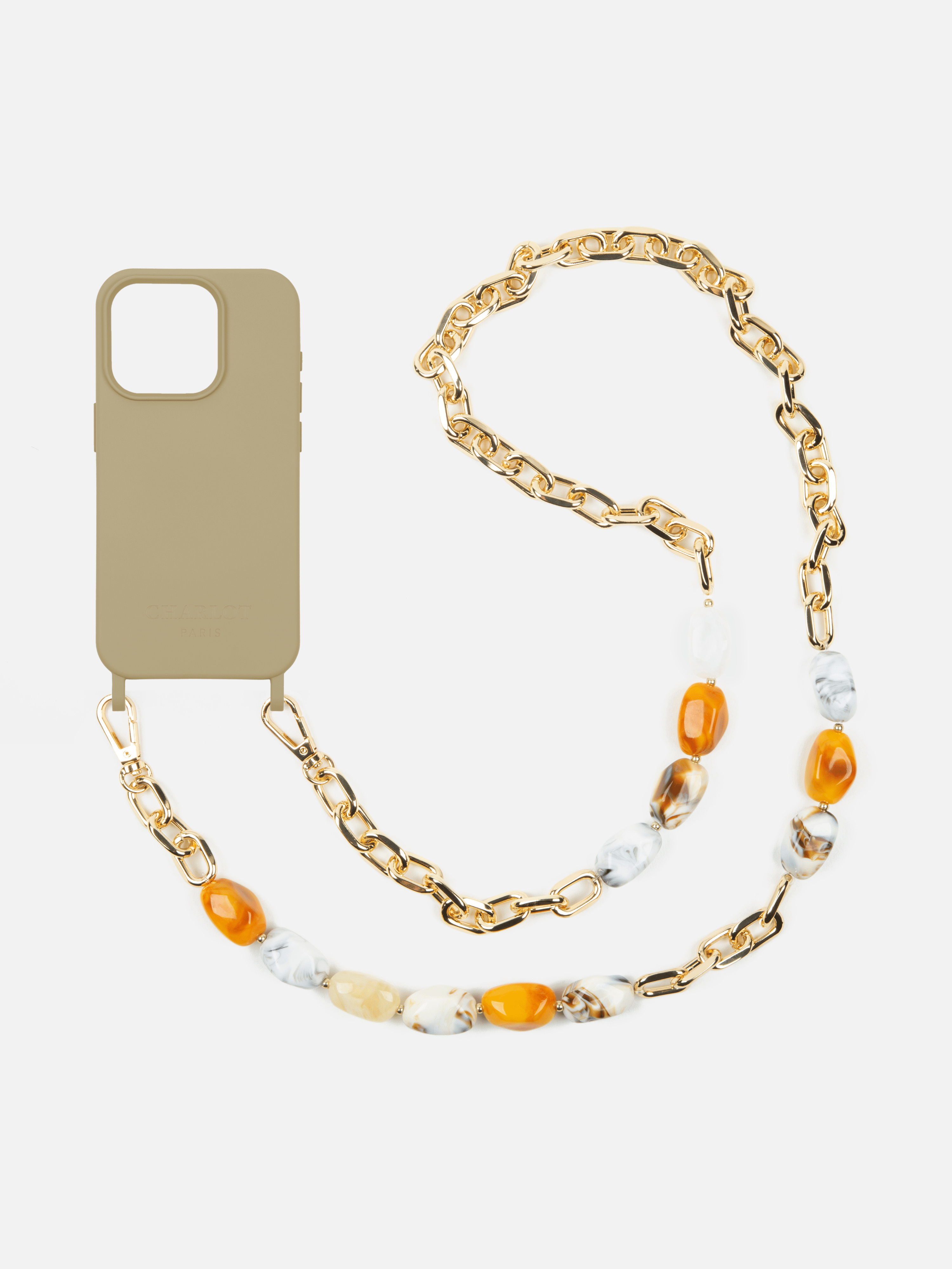 Coque Taupe + Chaîne Ava Dune