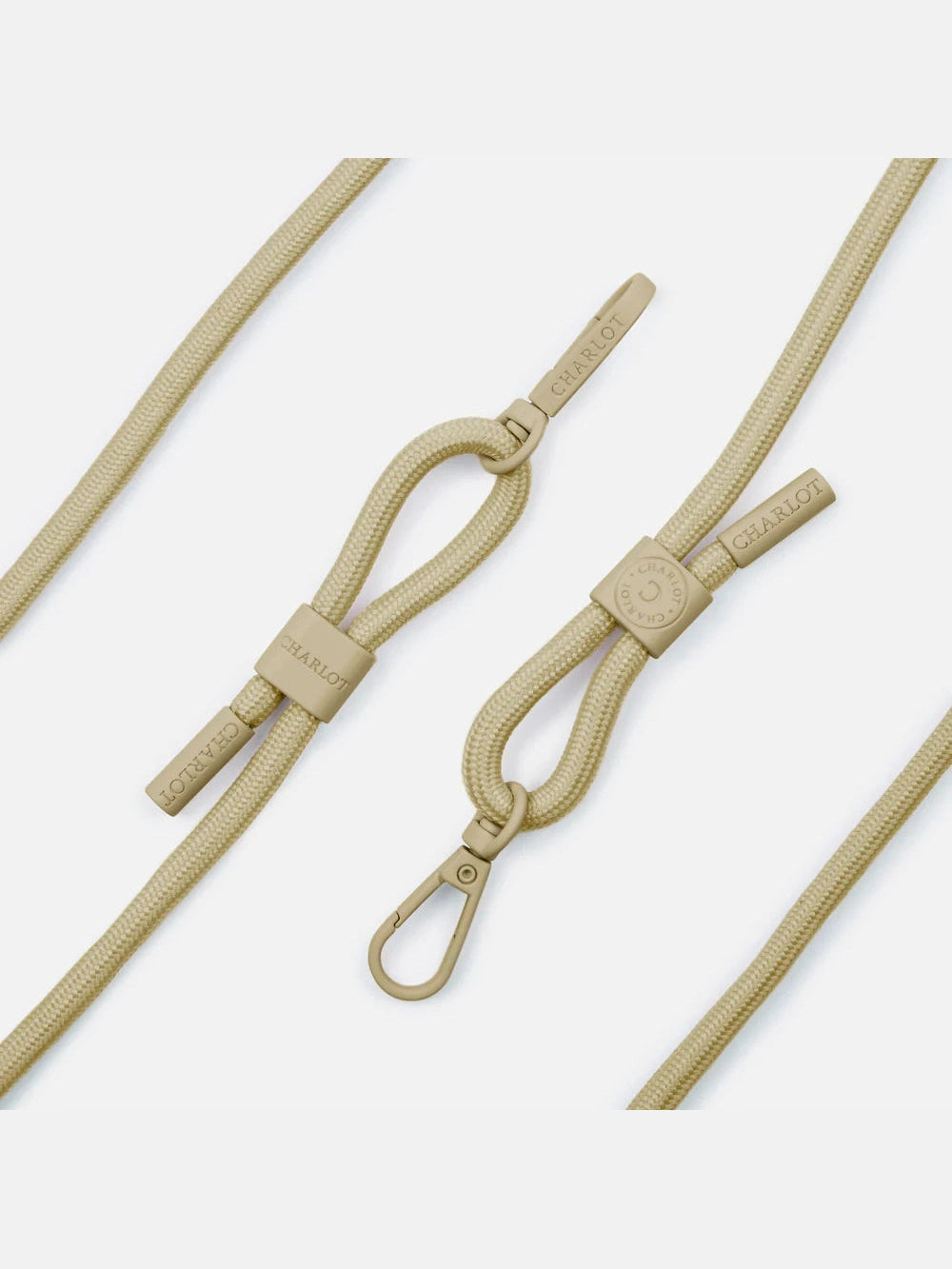 Coque Miroir + Cordon Taupe