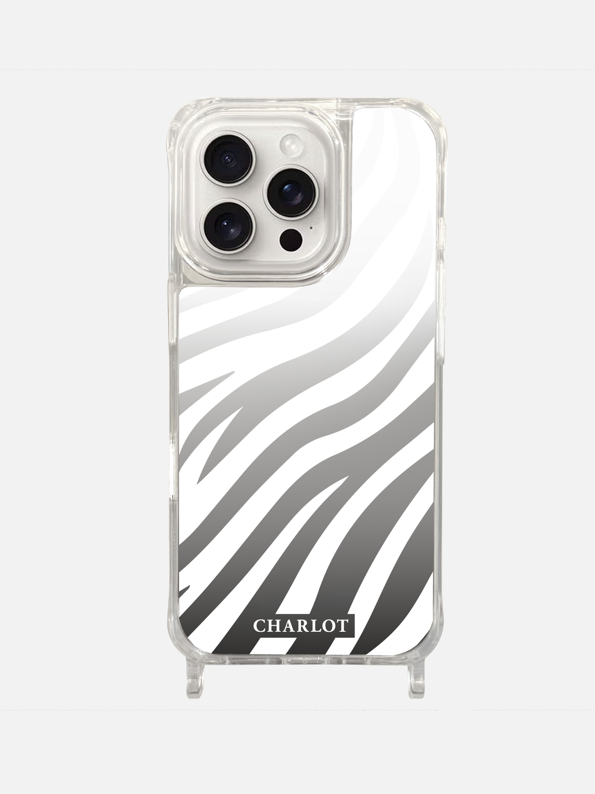 Coque Cordon Miroir Zèbre Magsafe iPhone