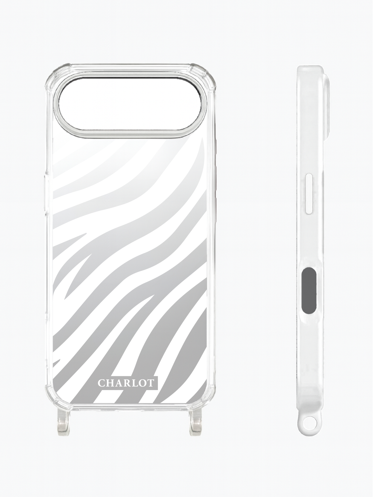Coque Cordon Miroir Zèbre Magsafe iPhone