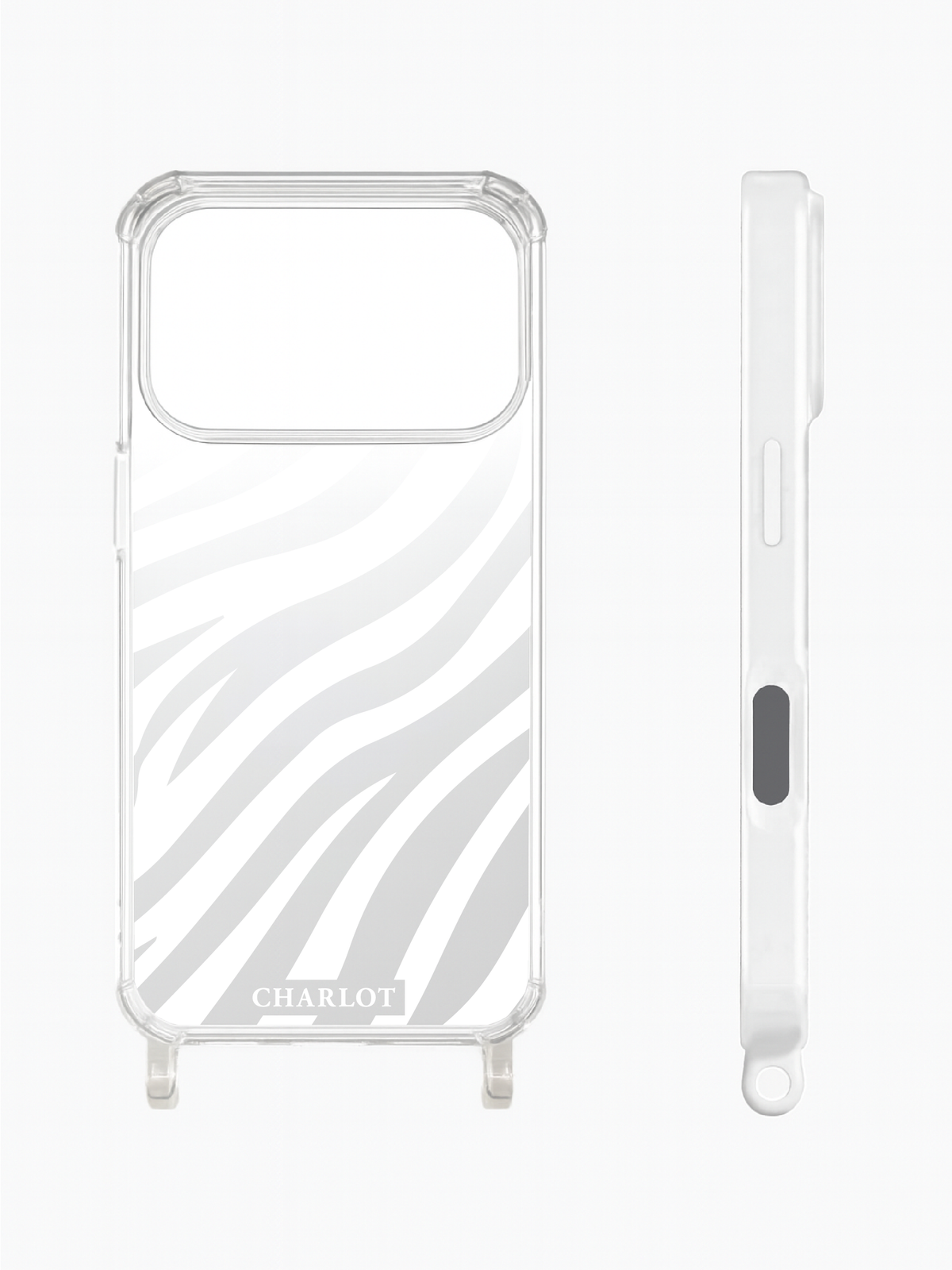 Coque Cordon Miroir Zèbre Magsafe iPhone
