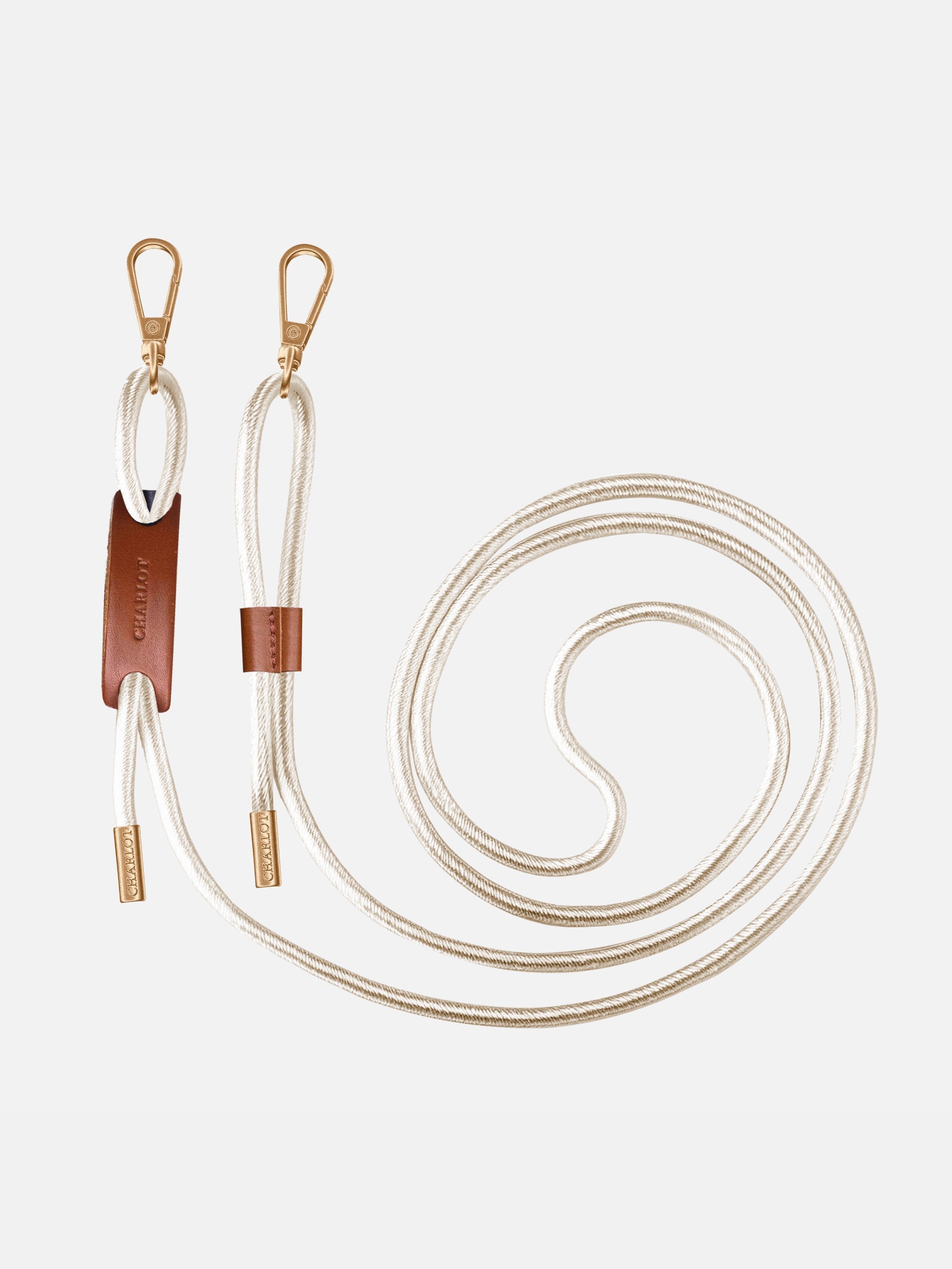 Coque Clear + Noga Cuir Or