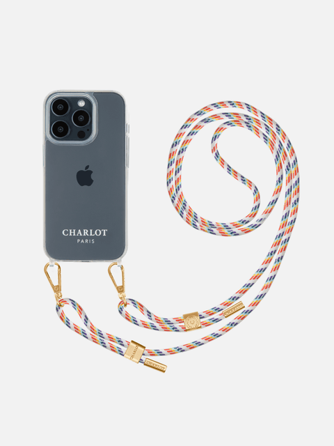 Clear Case + Signature Pride Lanyard