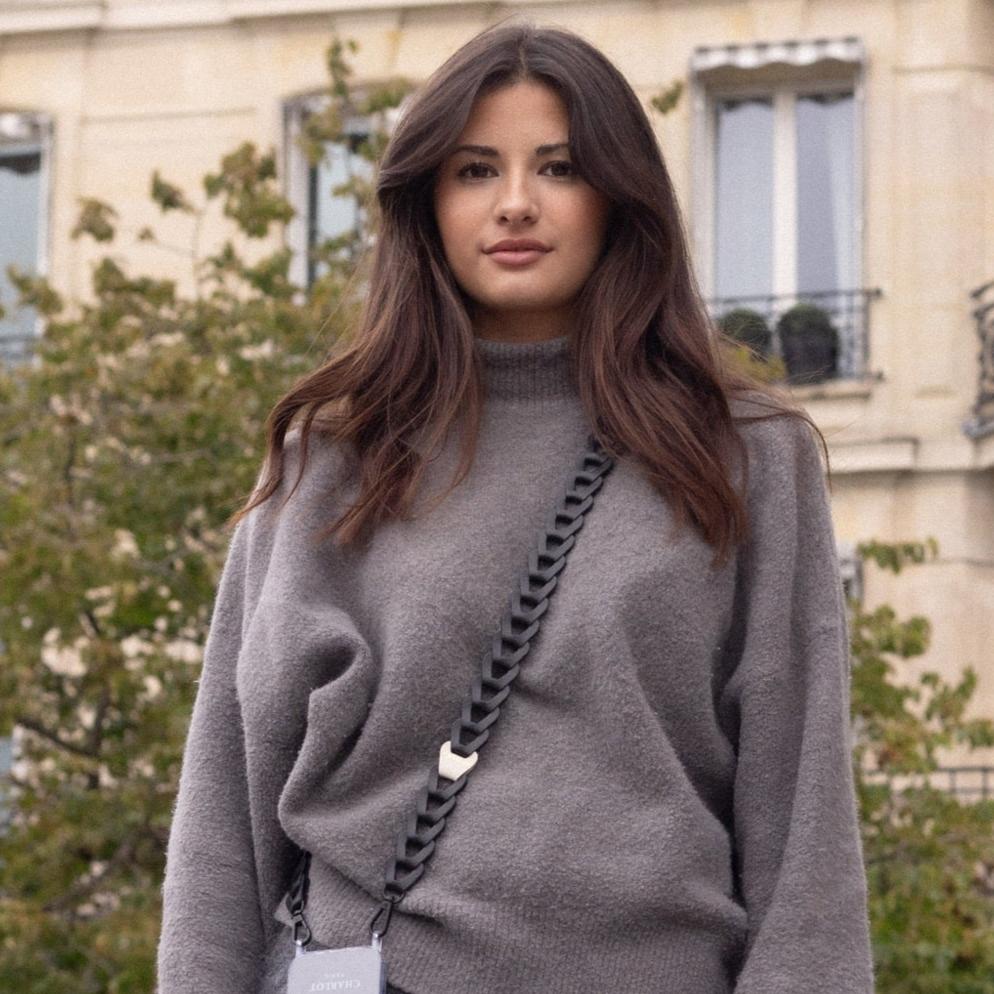 Mel Cuir Long Noir