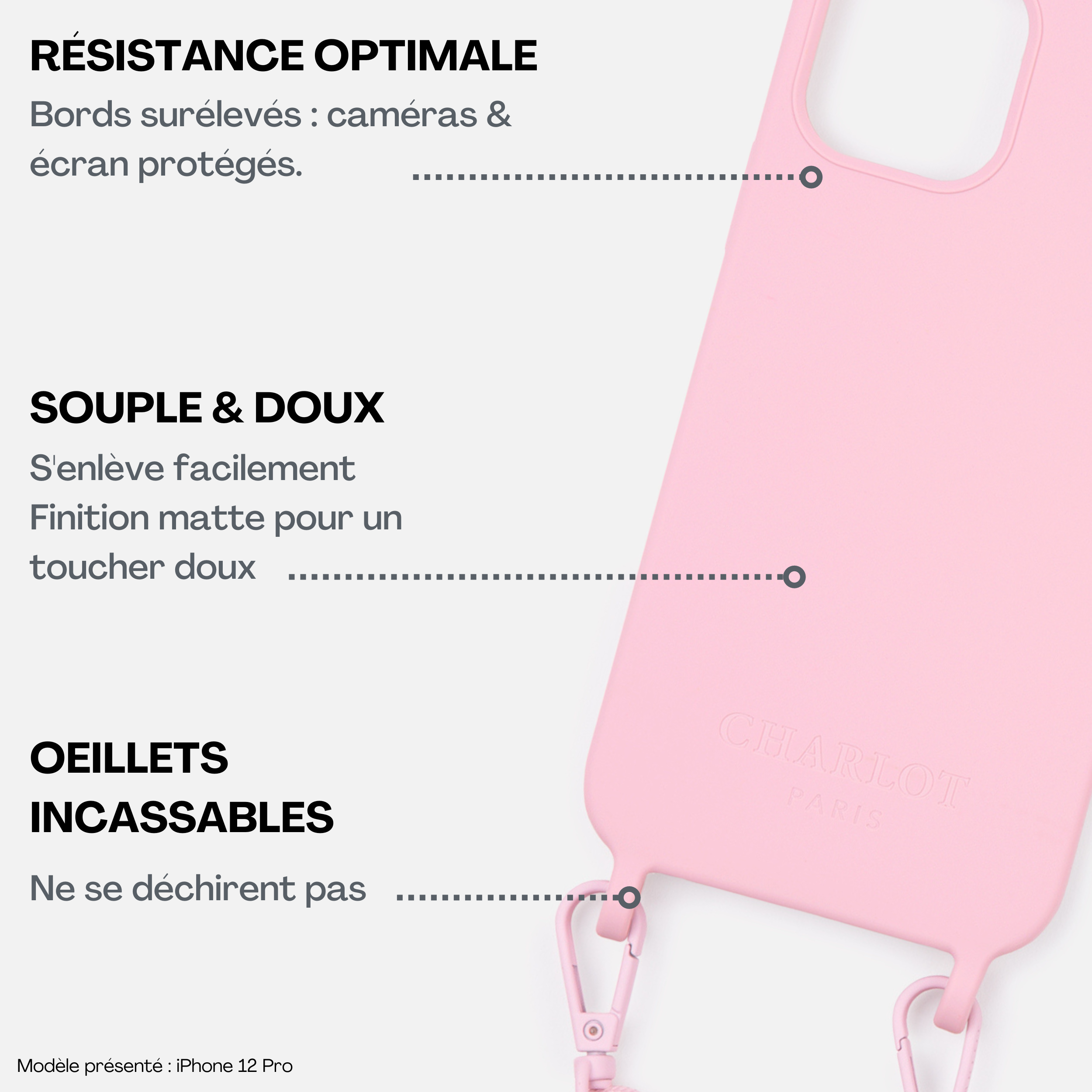 Coque silicone Dusty Pink