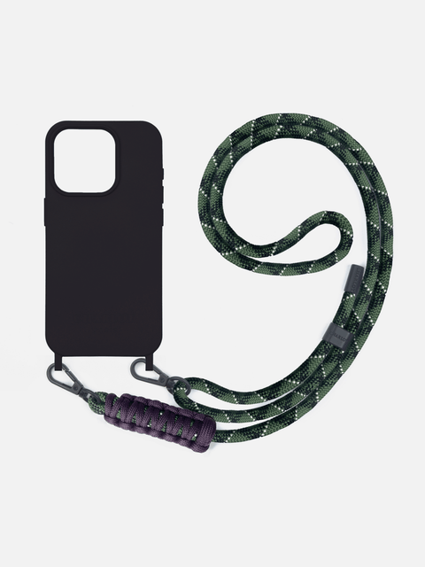 Coque MagSafe Noir + Cordon Elie Forest