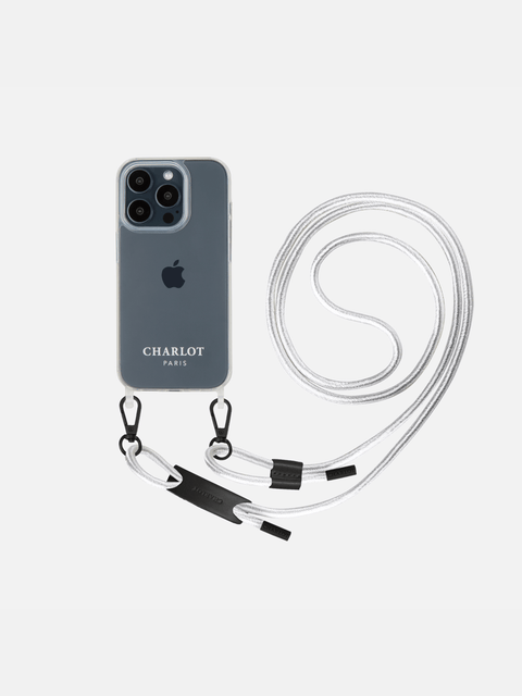 Coque Clear + Noga Cuir Chrome