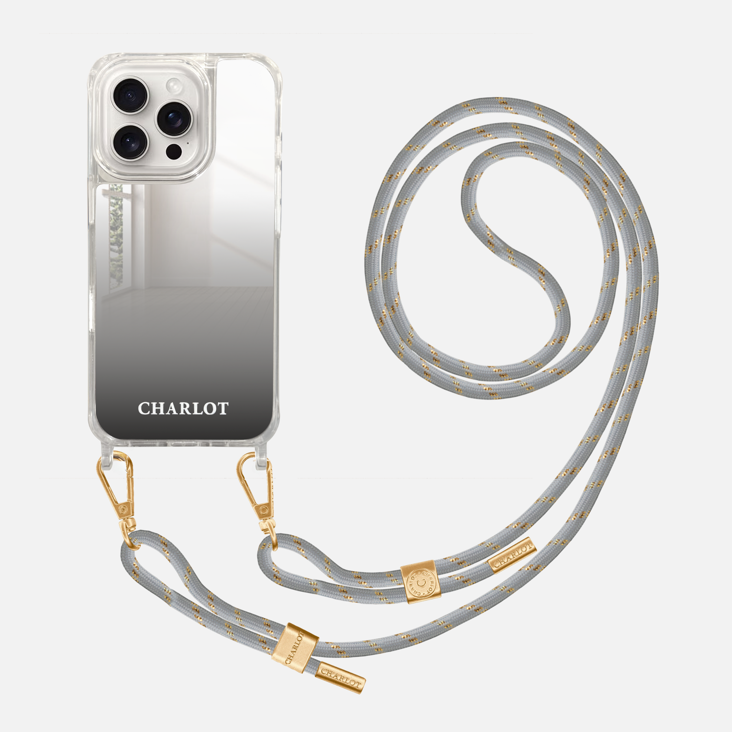 Coque Miroir + Cordon Signature Stellar