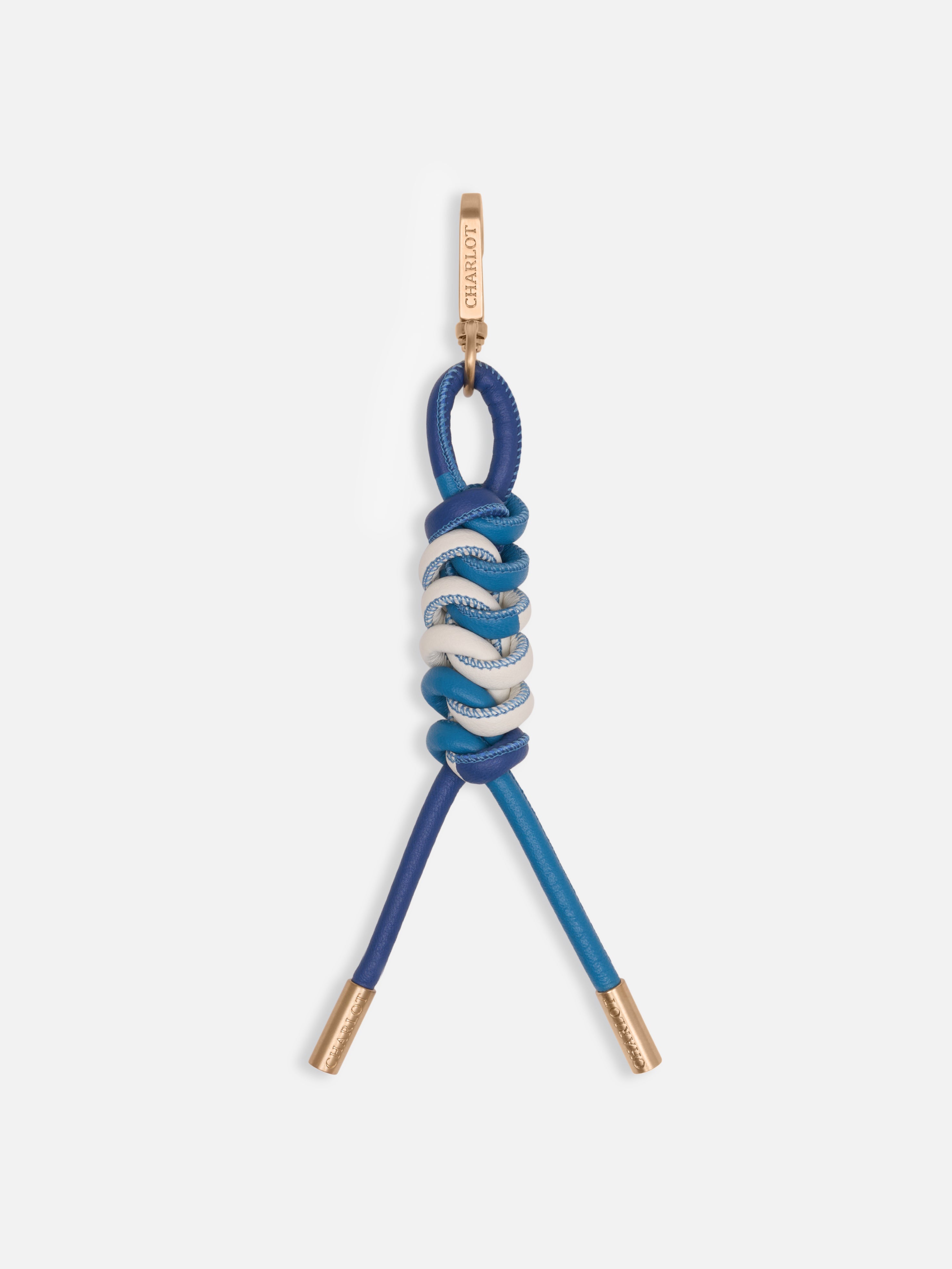 Bag Charm Noga Cuir Tressé VRAI x CHARLOT Mykonos