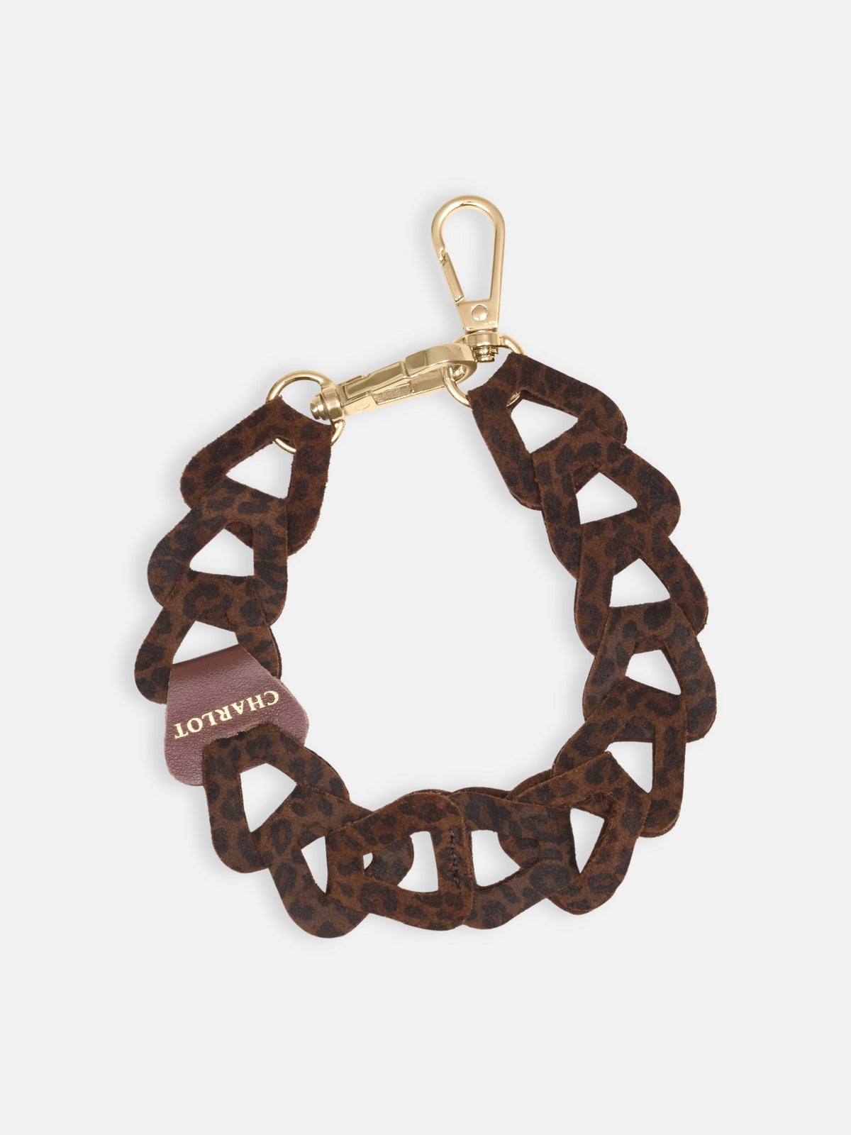 Coque Chocolat + Mel Cuir Court Léopard Foncé