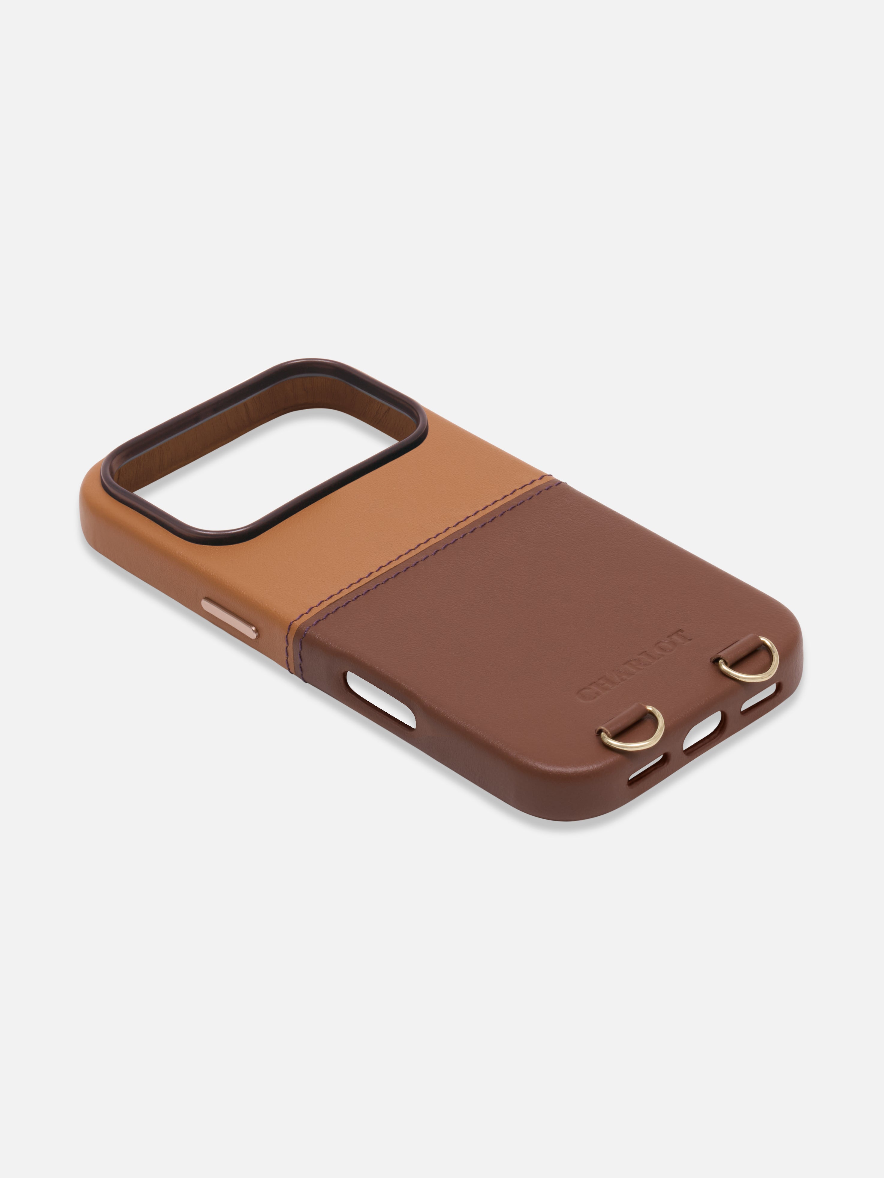 Coque Cuir Magsafe Cognac + Noga Cuir Cognac