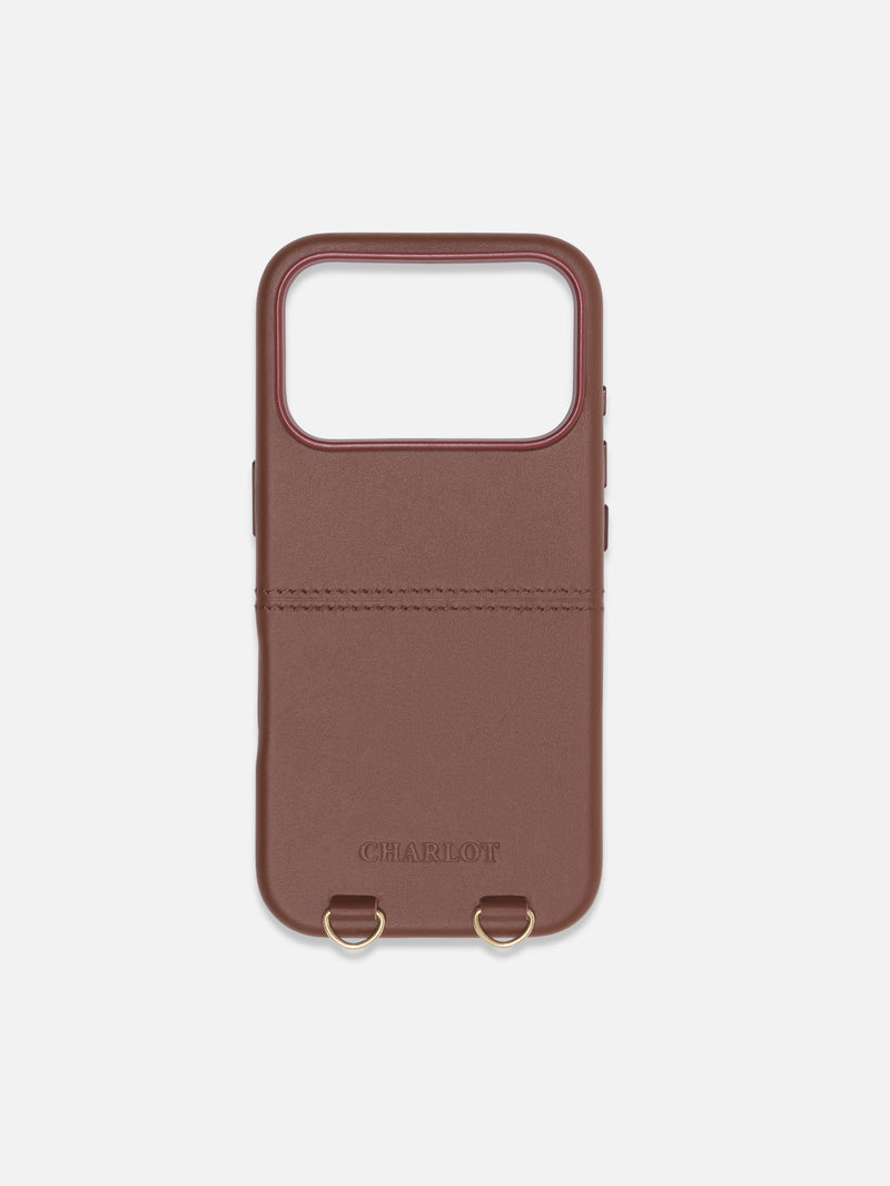 Chocolate Leather Magsafe Case