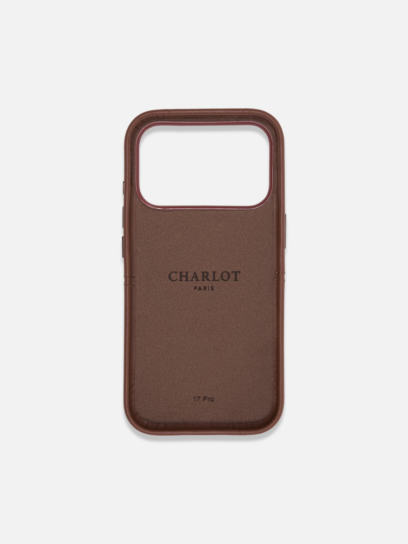Chocolate Leather Magsafe Case