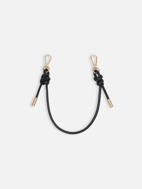 Bracelet Noga Cuir Noir Doré
