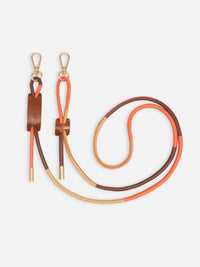 Cordon Noga VRAI x CHARLOT - Cuir Pumpkin