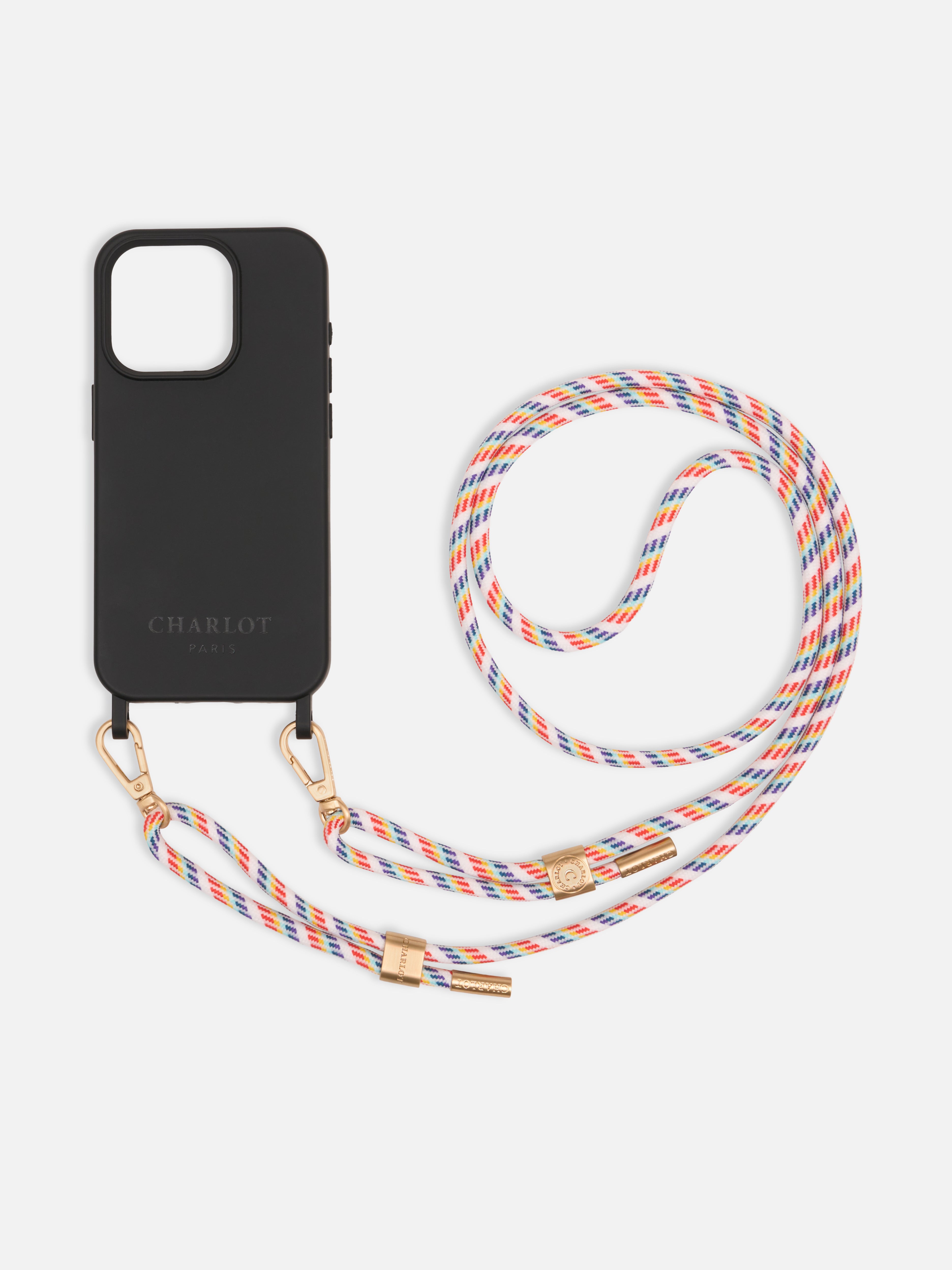 Coque Noir + Cordon Signature Pride