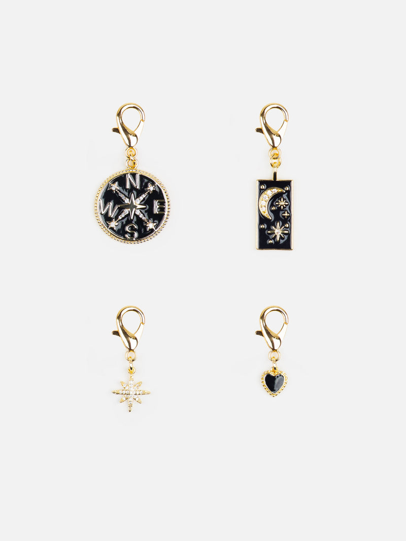 Pack of 4 Gold Charms - Astro