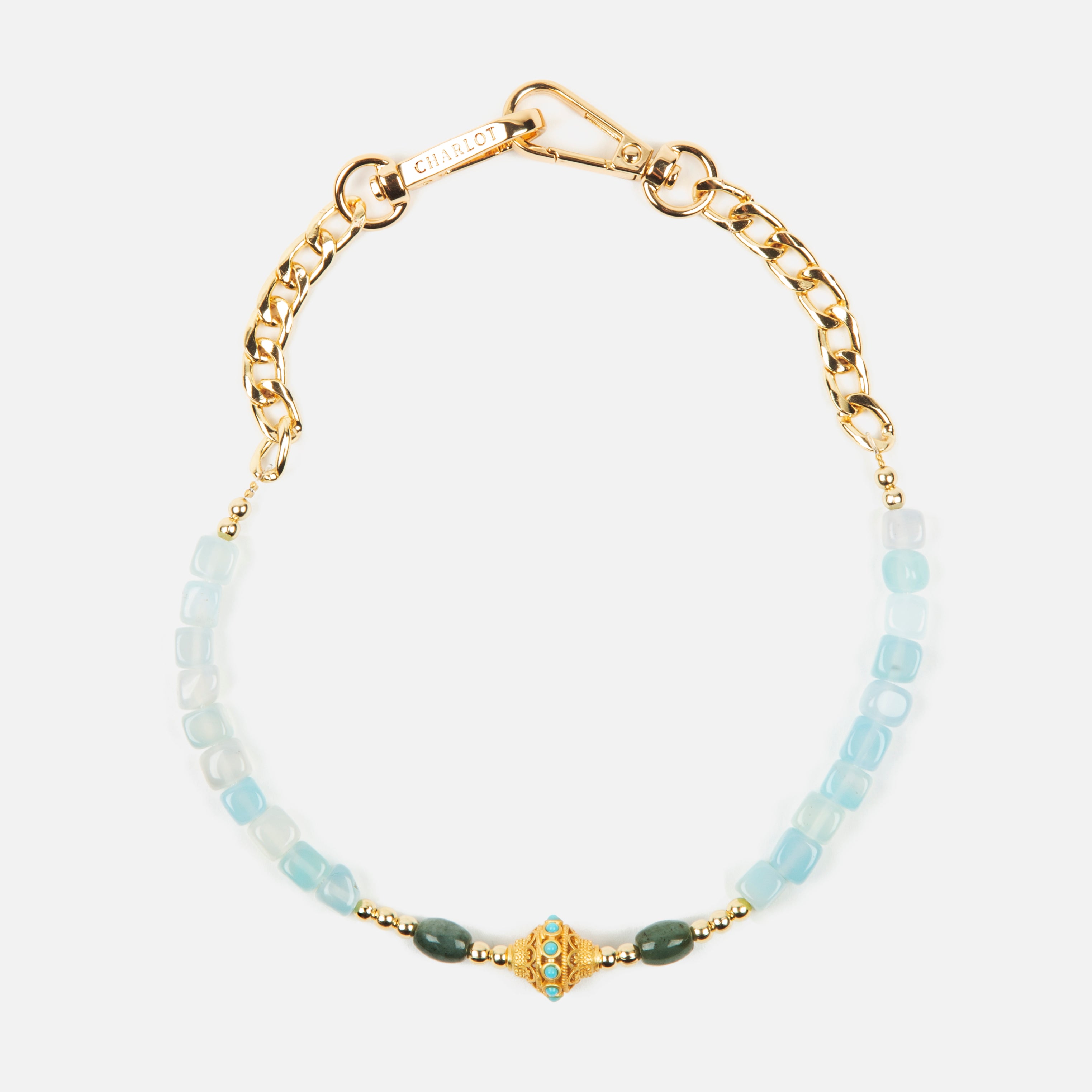 Chaîne Collier Juhu Court Aqua