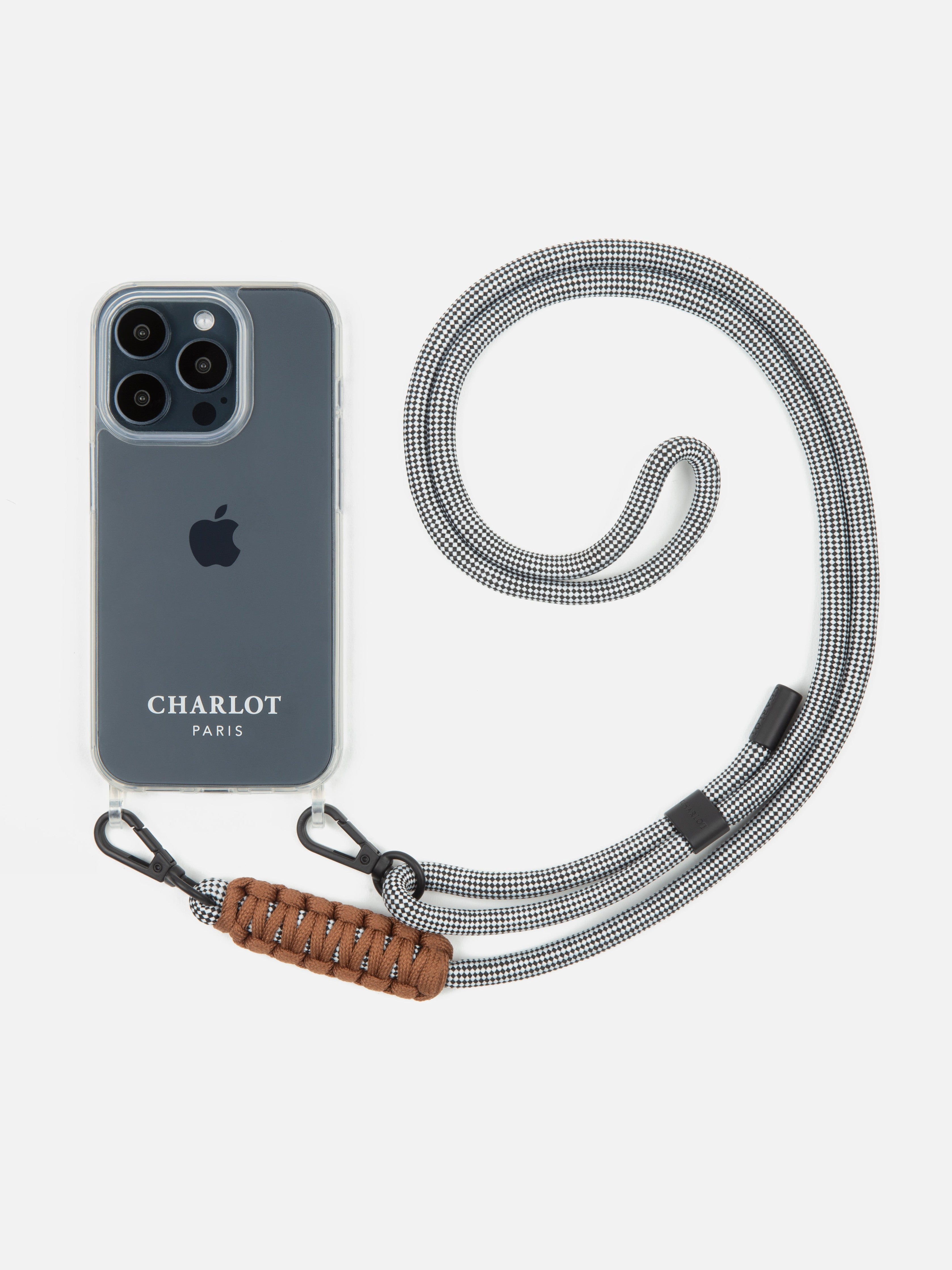 Coque Clear + Cordon Elie Vichy