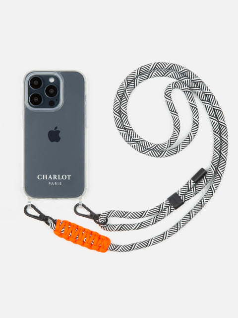 Clear Case + Elie Zebra Cord