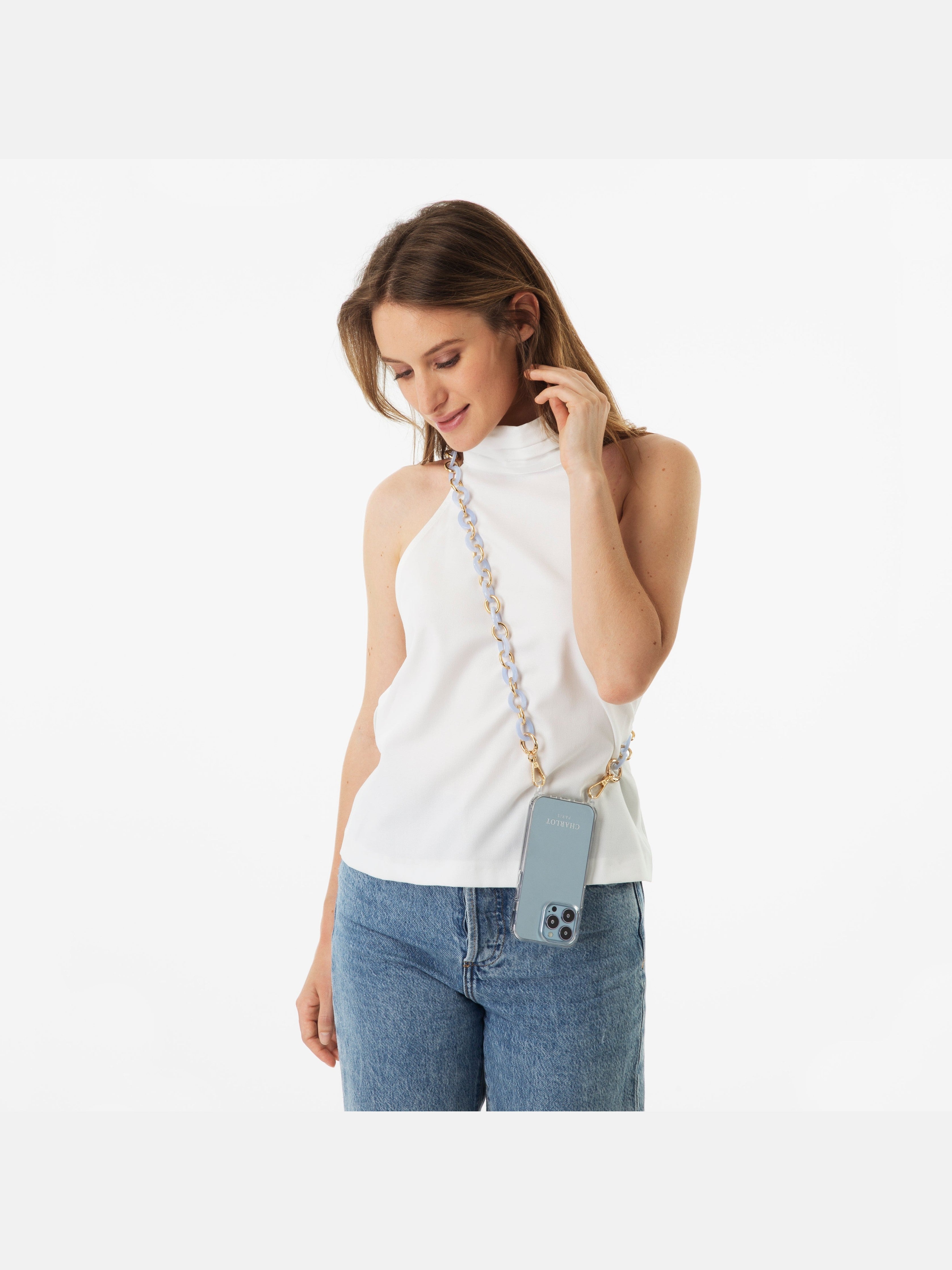 Coque Clear + Chaîne Ora Ciel