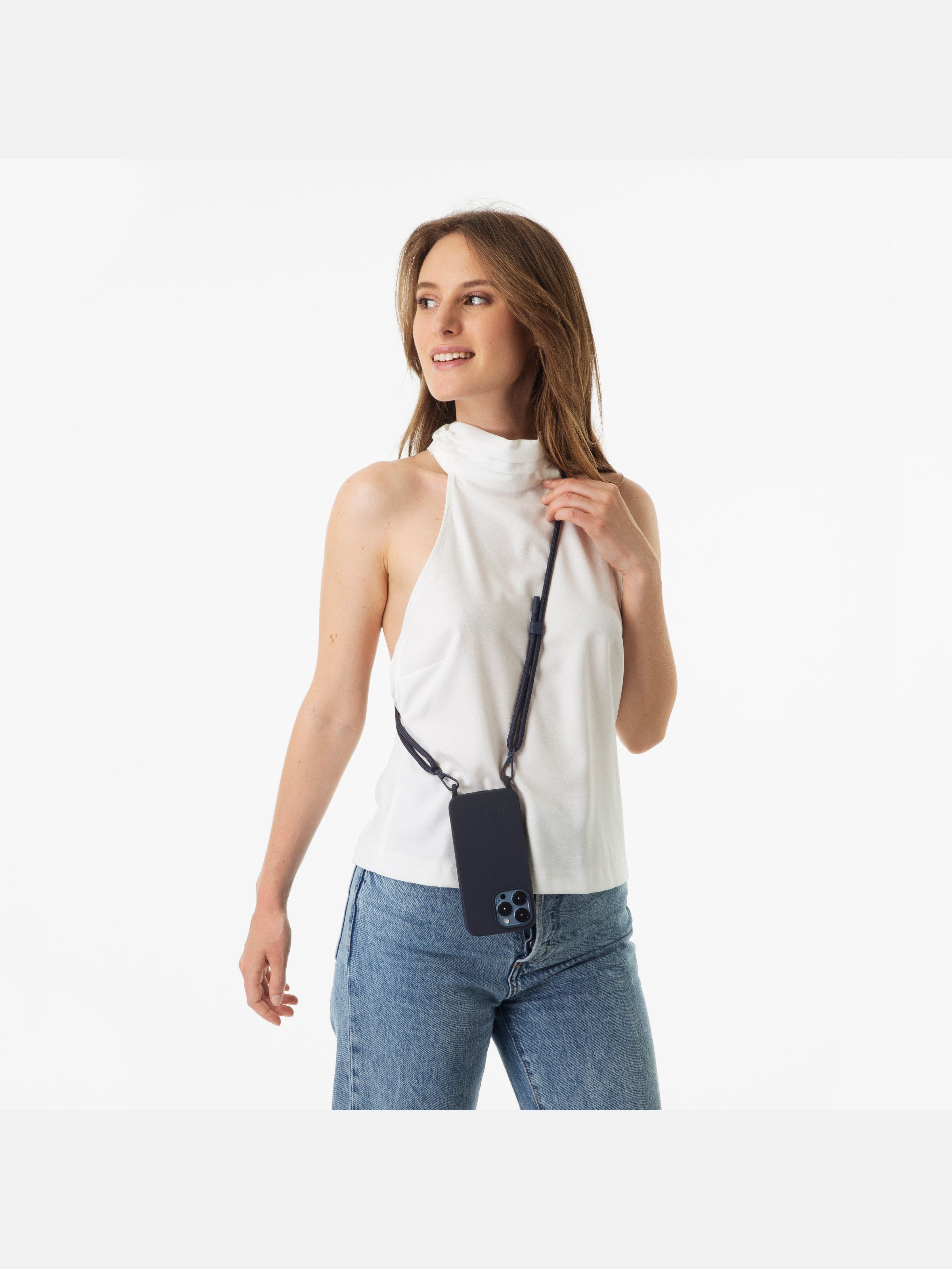 Coque + Cordon Navy Blue