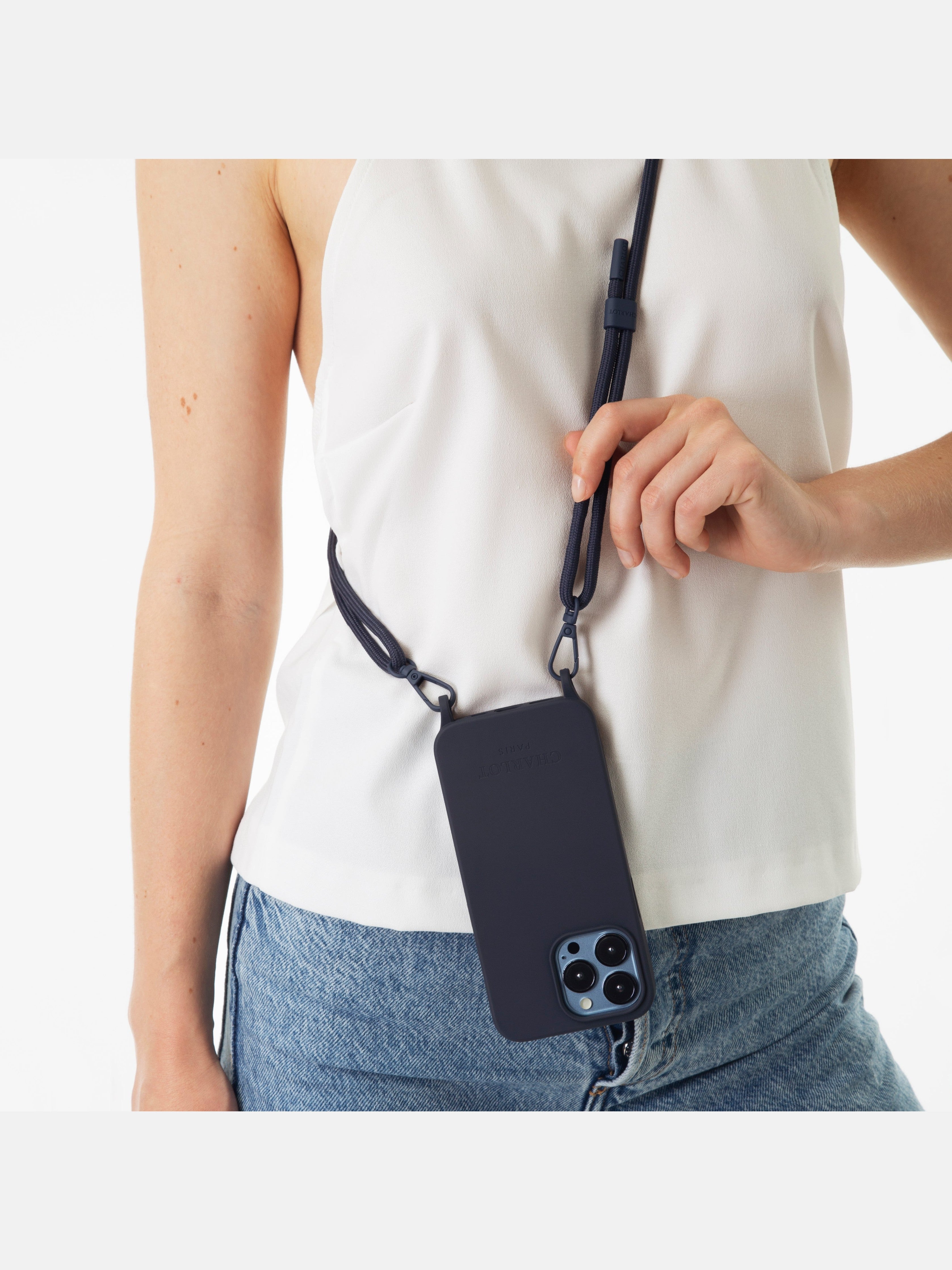 Coque + Cordon Navy Blue