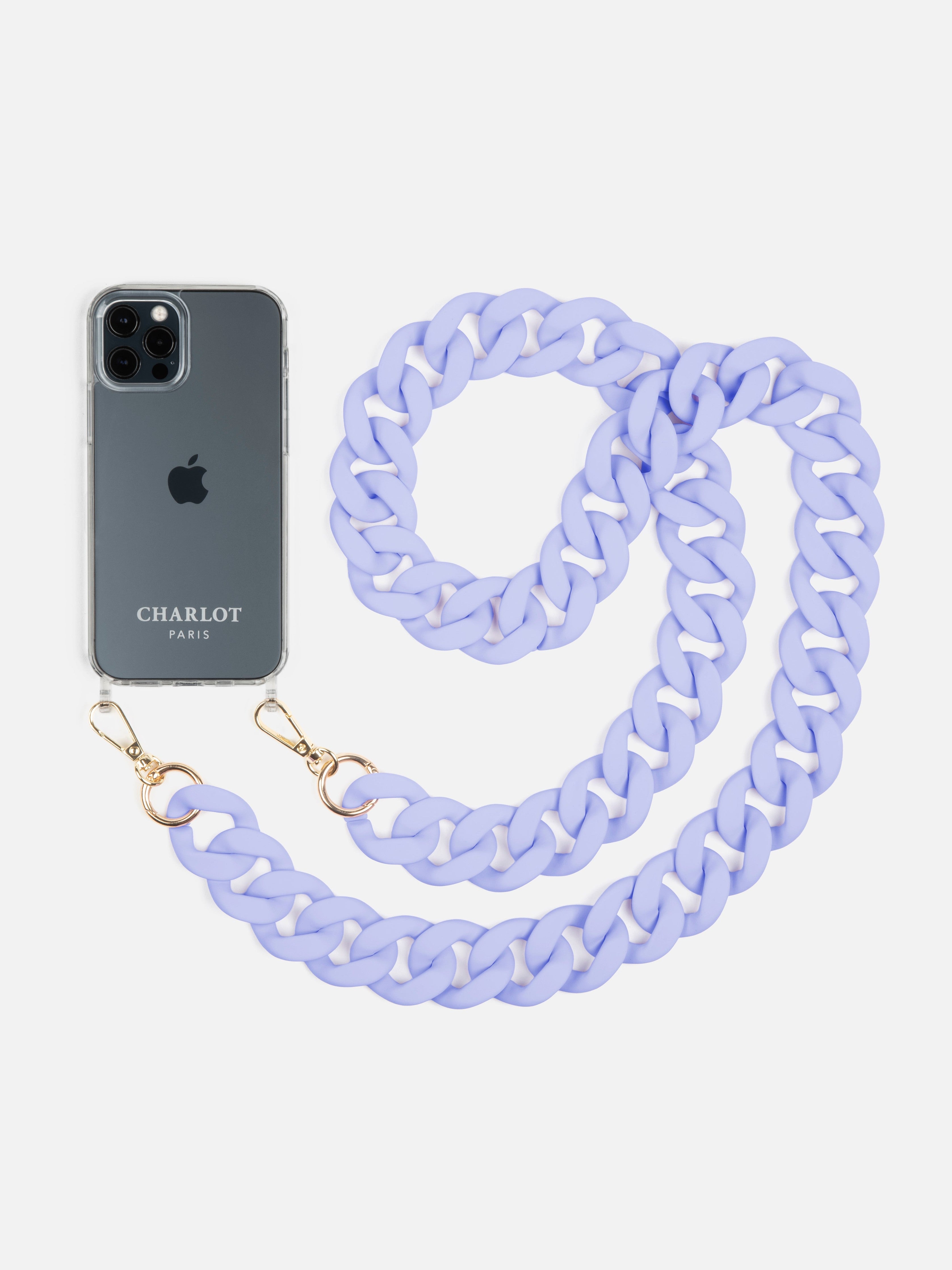Coque Clear + Chaîne Ella Lavender