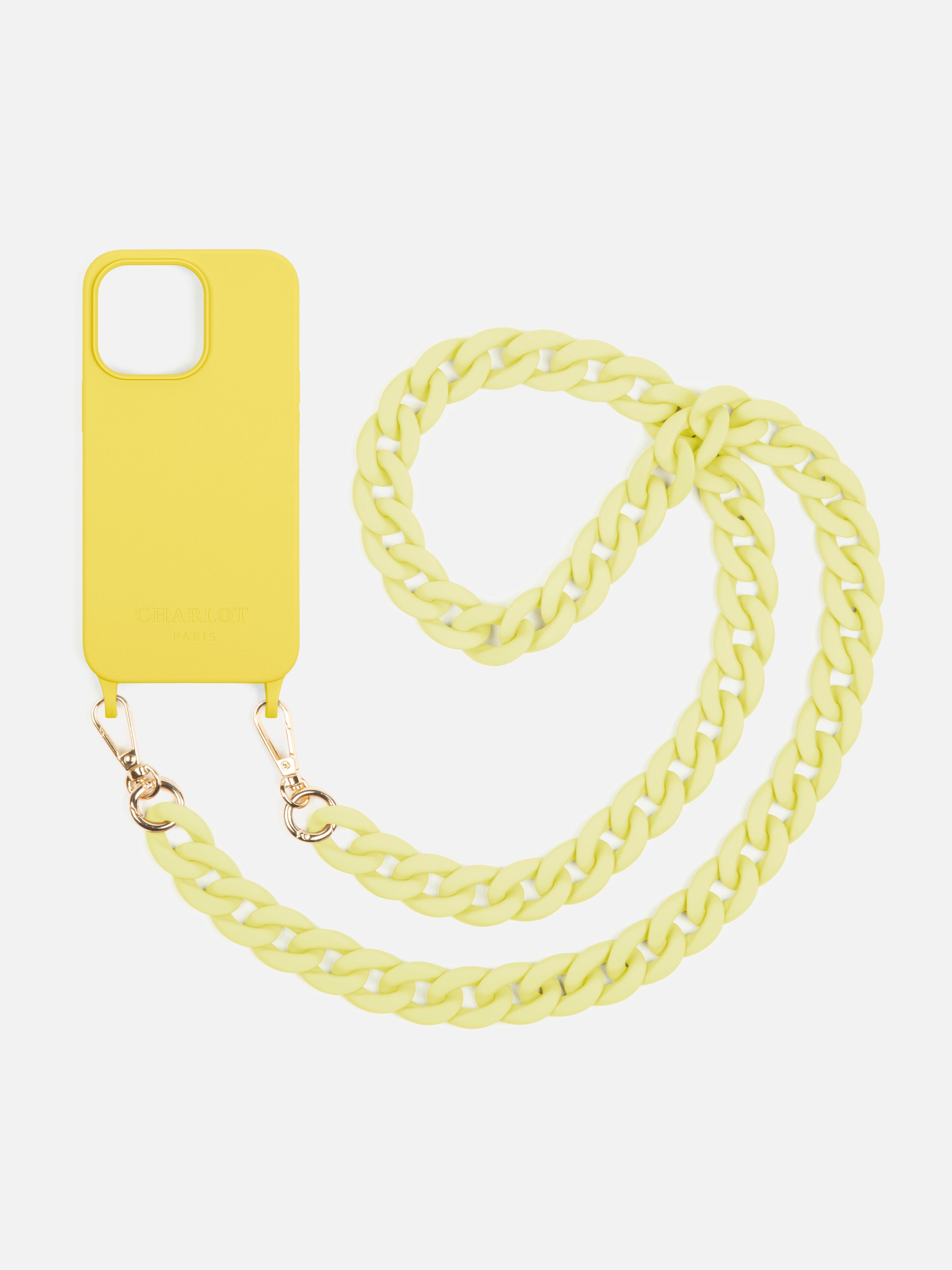 Coque Silicone Lemon + Chaîne Ella Fine