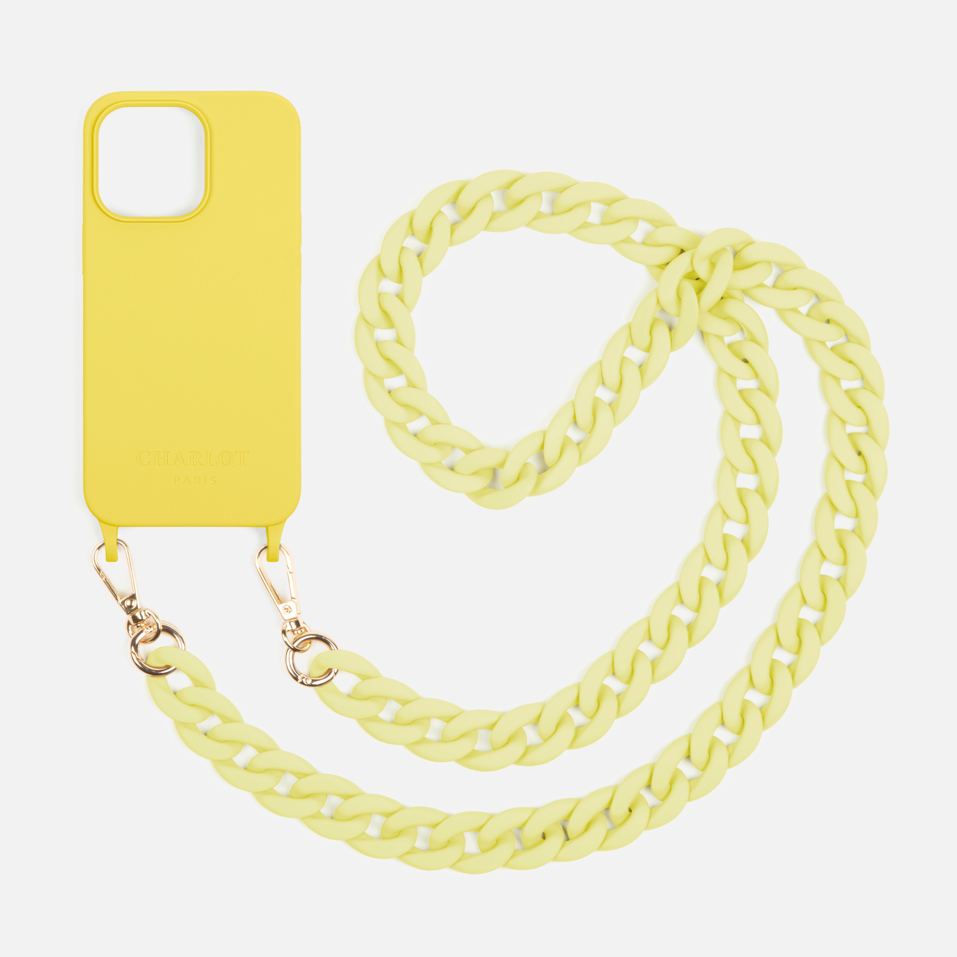 Coque Silicone Lemon + Chaîne Ella Fine