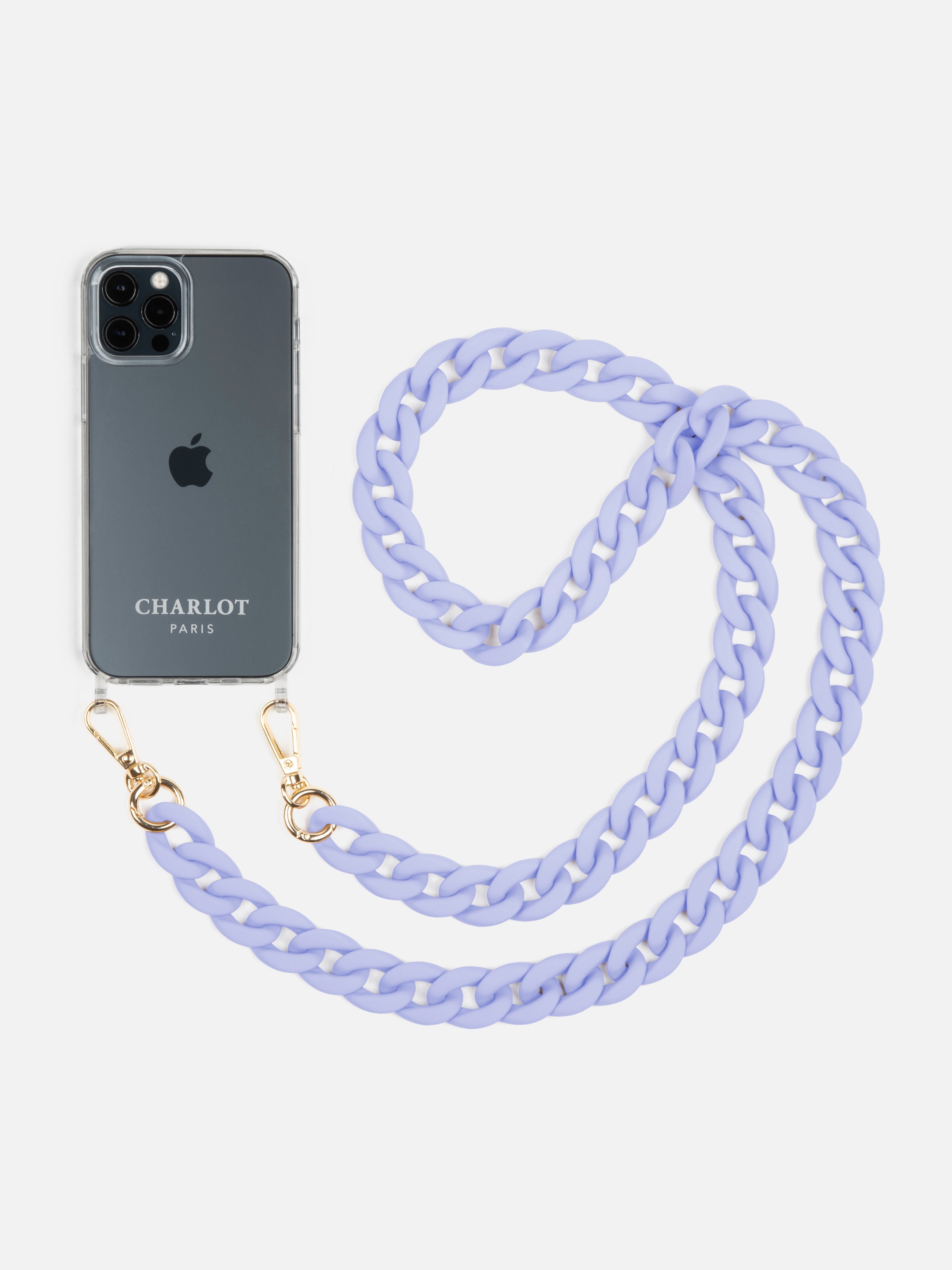 Coque Clear + Chaîne Ella Fine Lavander