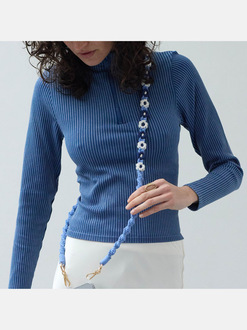 Braided Flower Navy