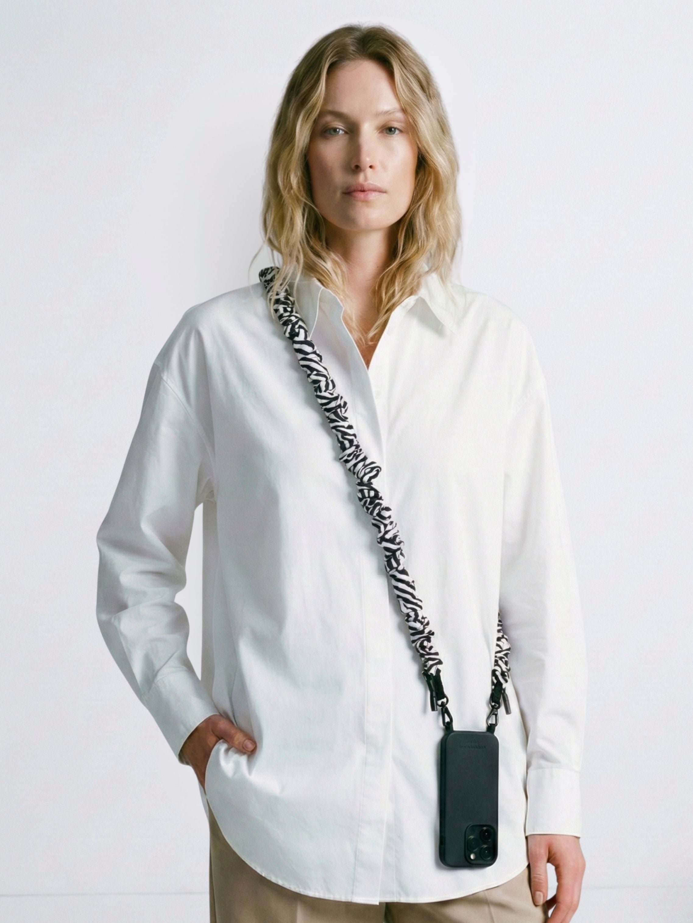 Bandoulière Scrunchie Zèbre