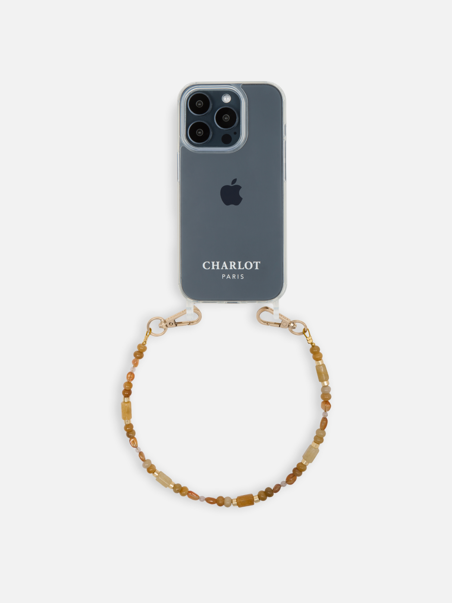 Coque Clear + Chaîne Naya Courte Dune