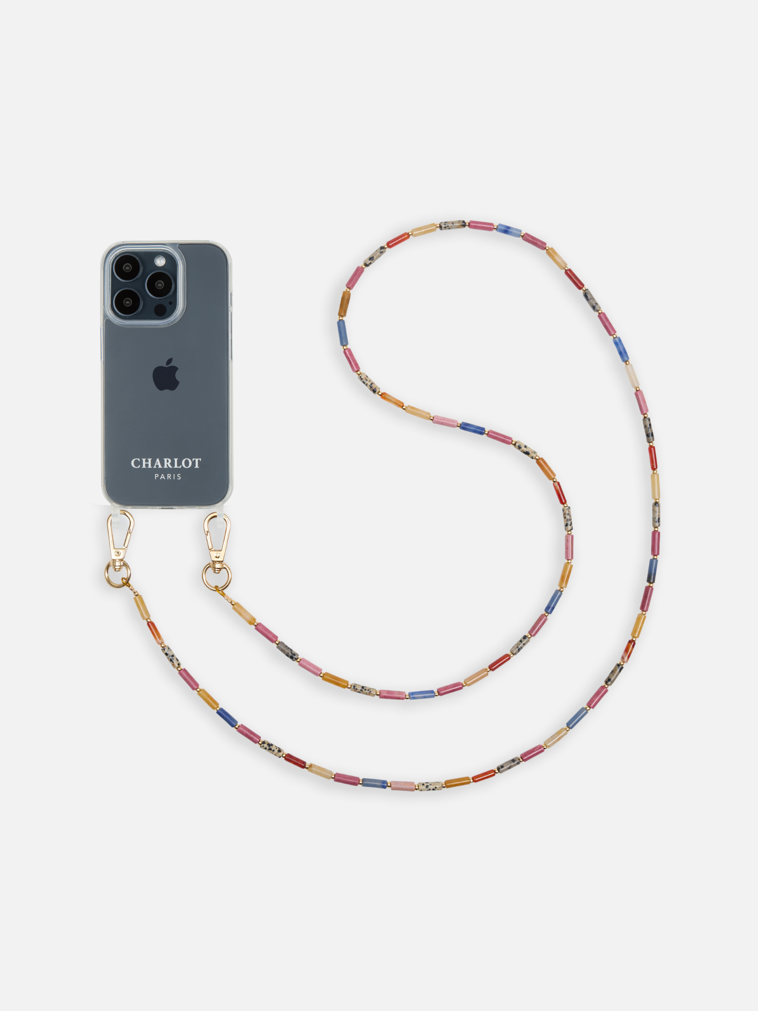 Coque Clear + Chaîne Nina Longue Candy