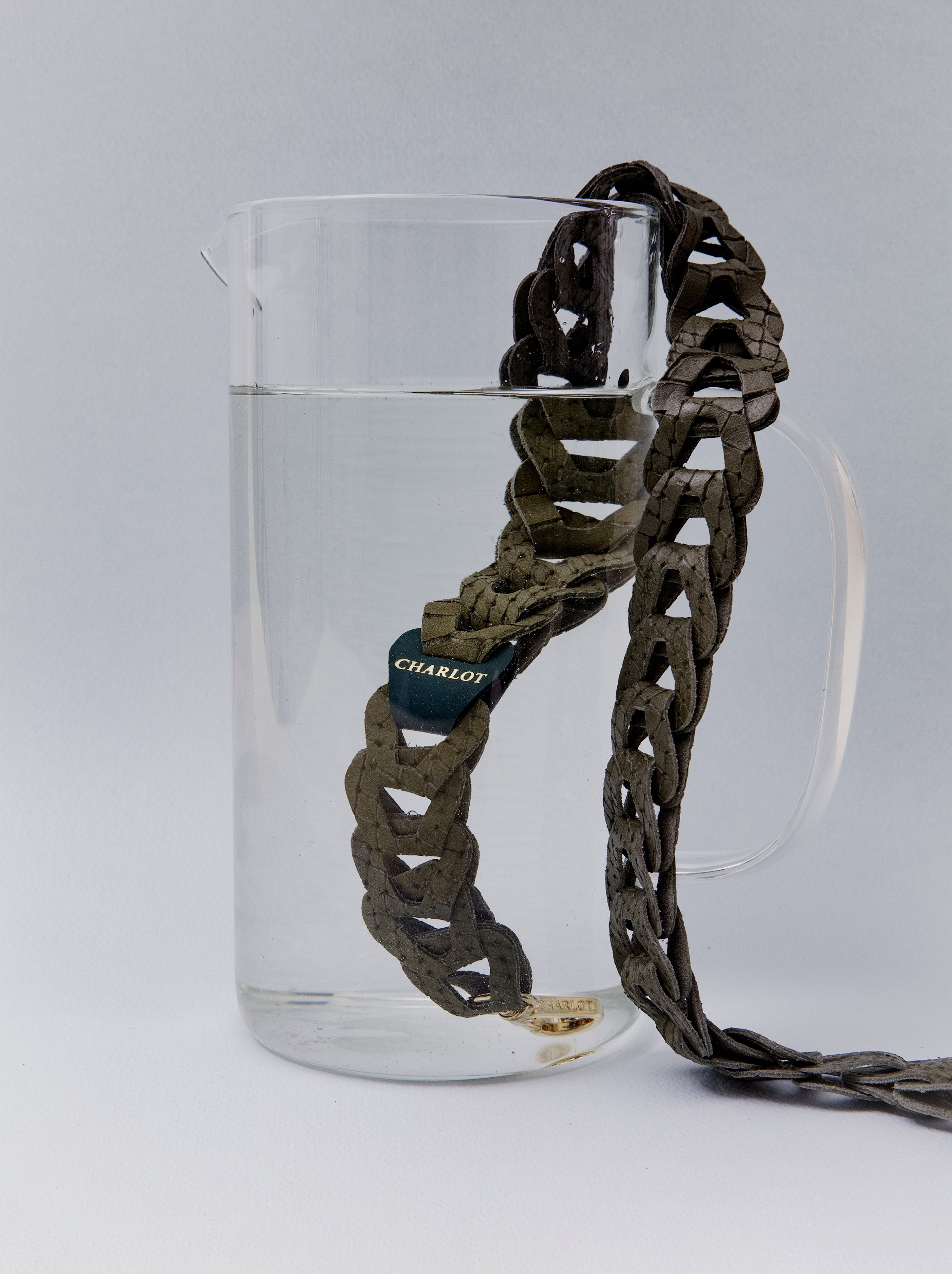 Bandoulières Mel Cuir Reptile Long