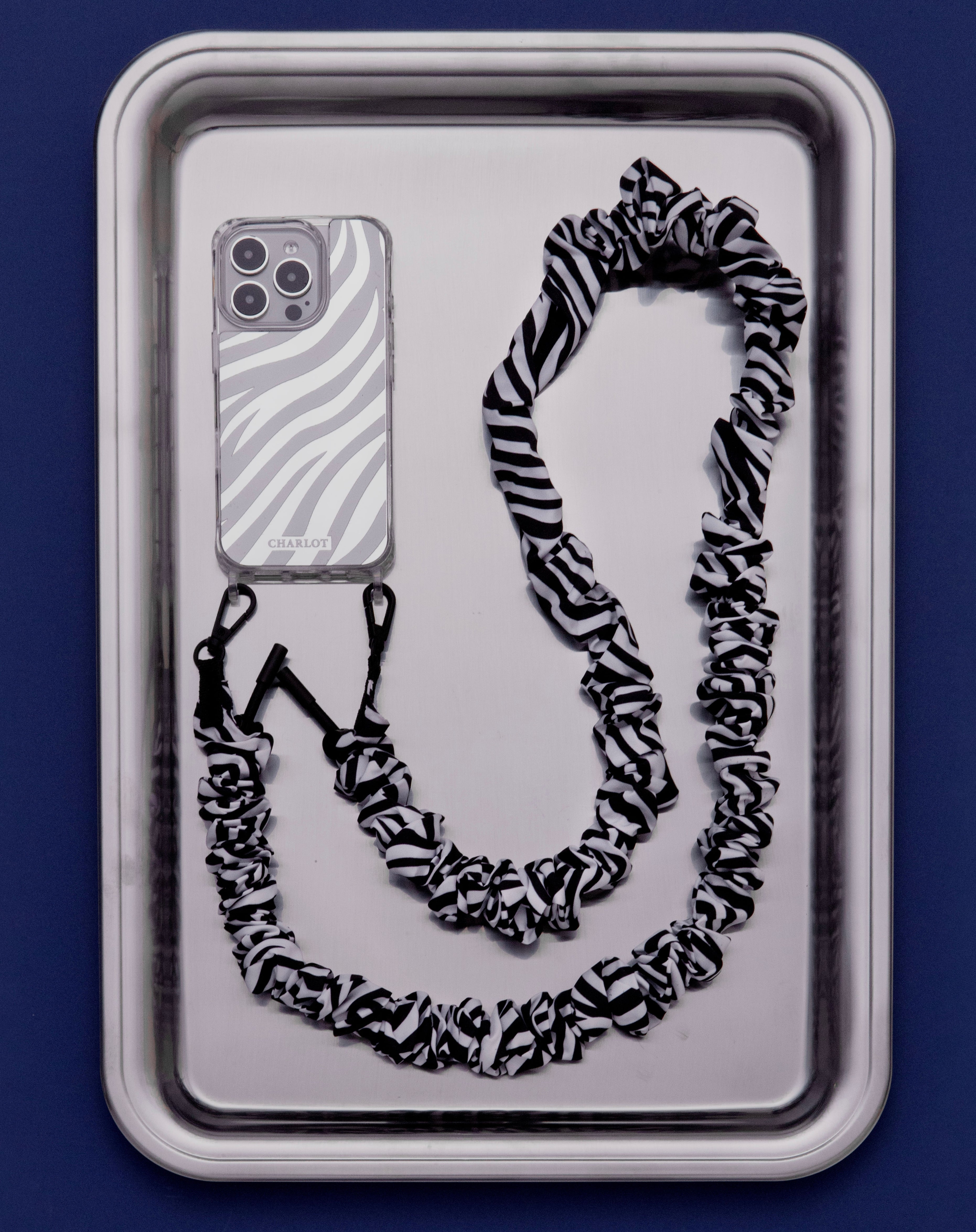 Bandoulière Scrunchie Zèbre