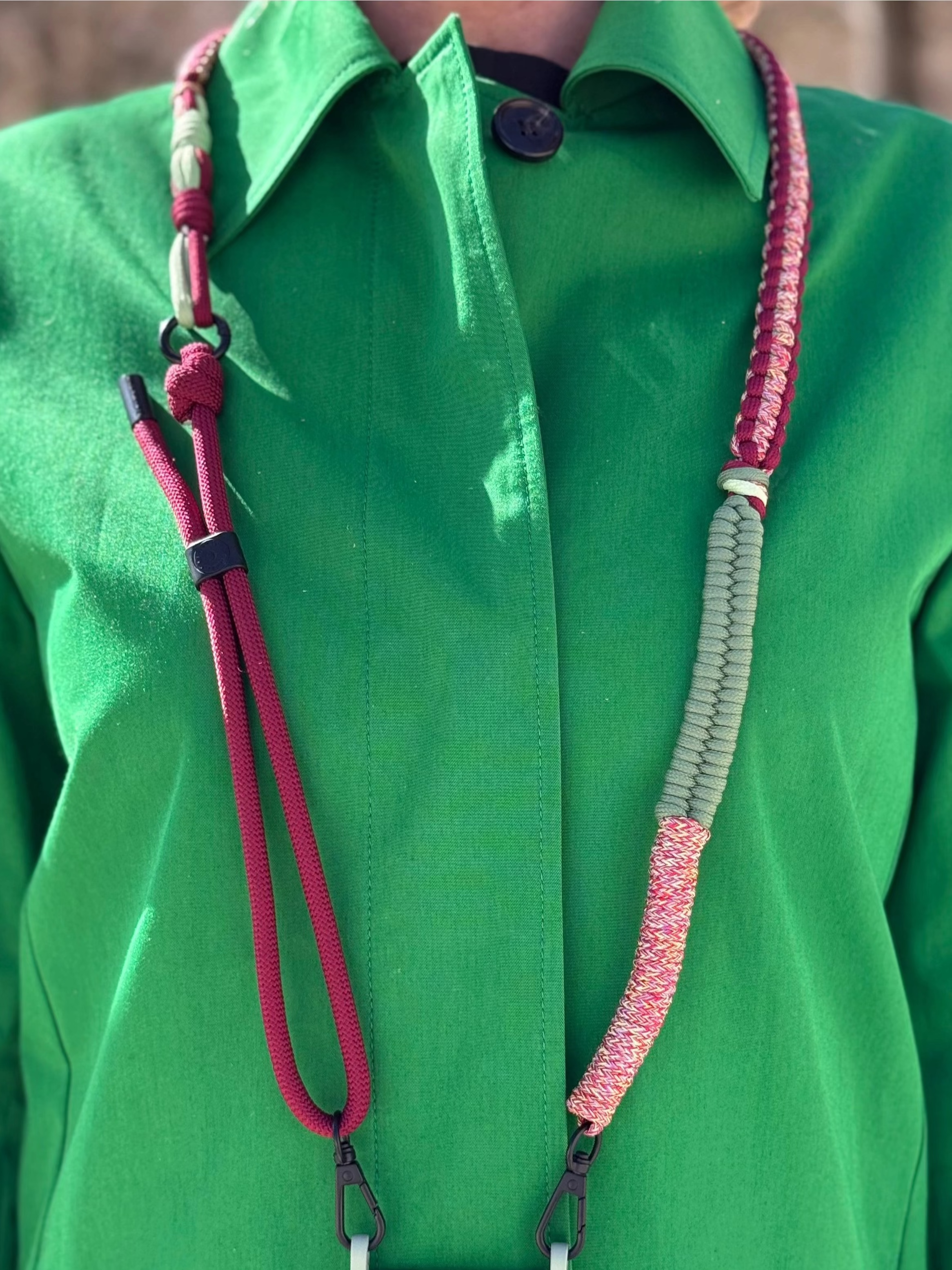 Coque Powder Pink + Bandoulière Twist Cherry