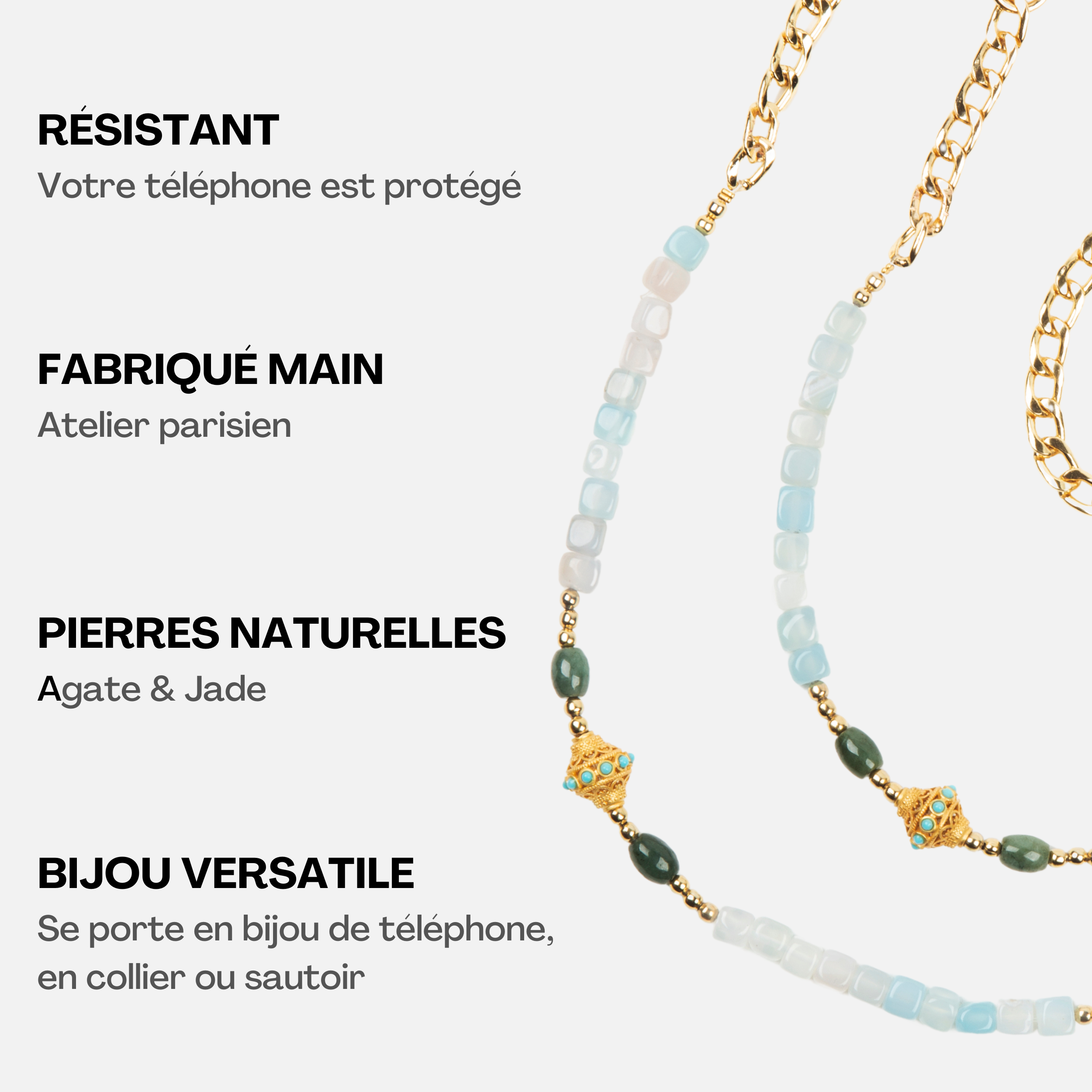 Chaîne Collier Juhu Aqua