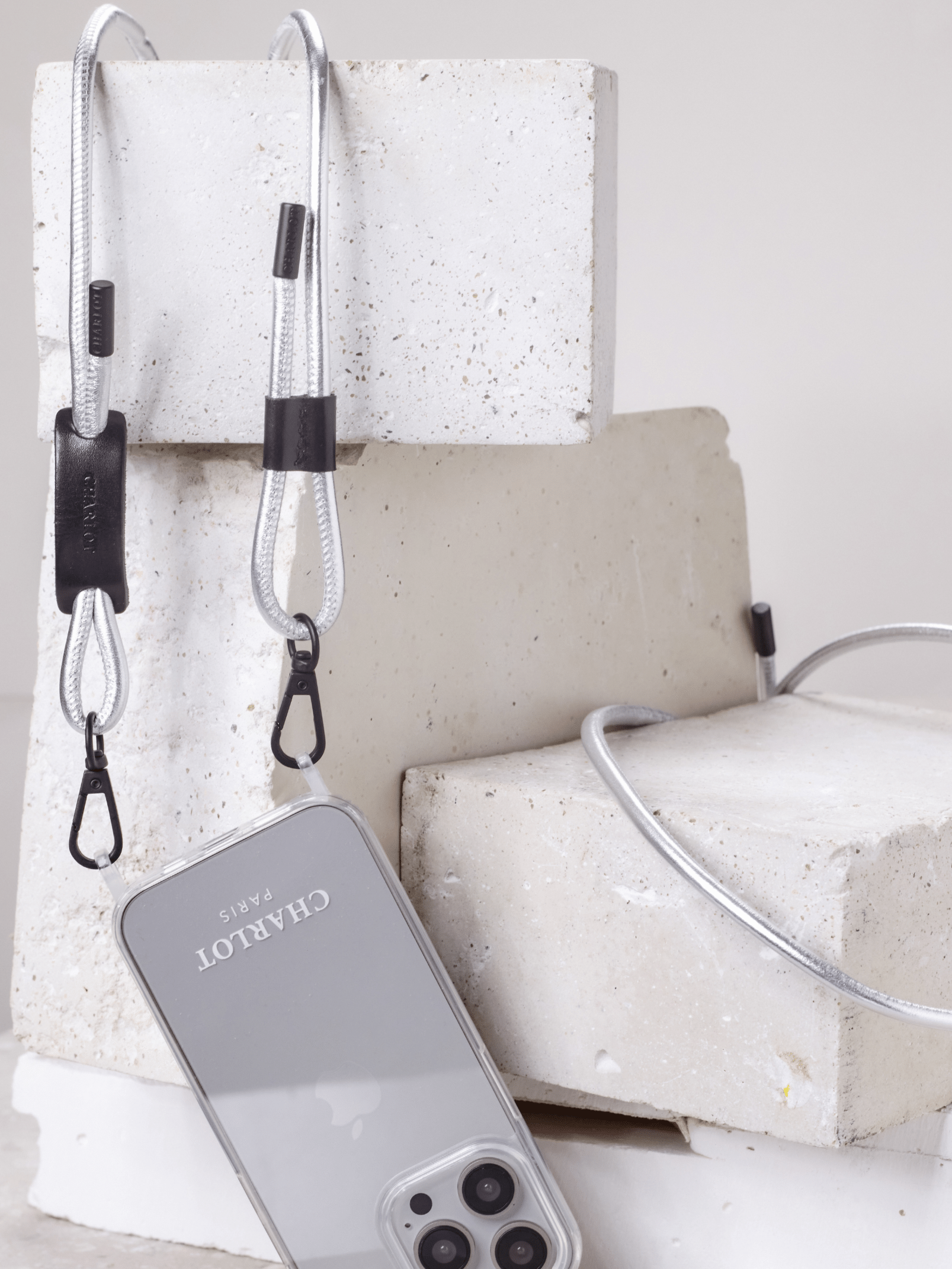 Clear Case + Noga Leather Chrome