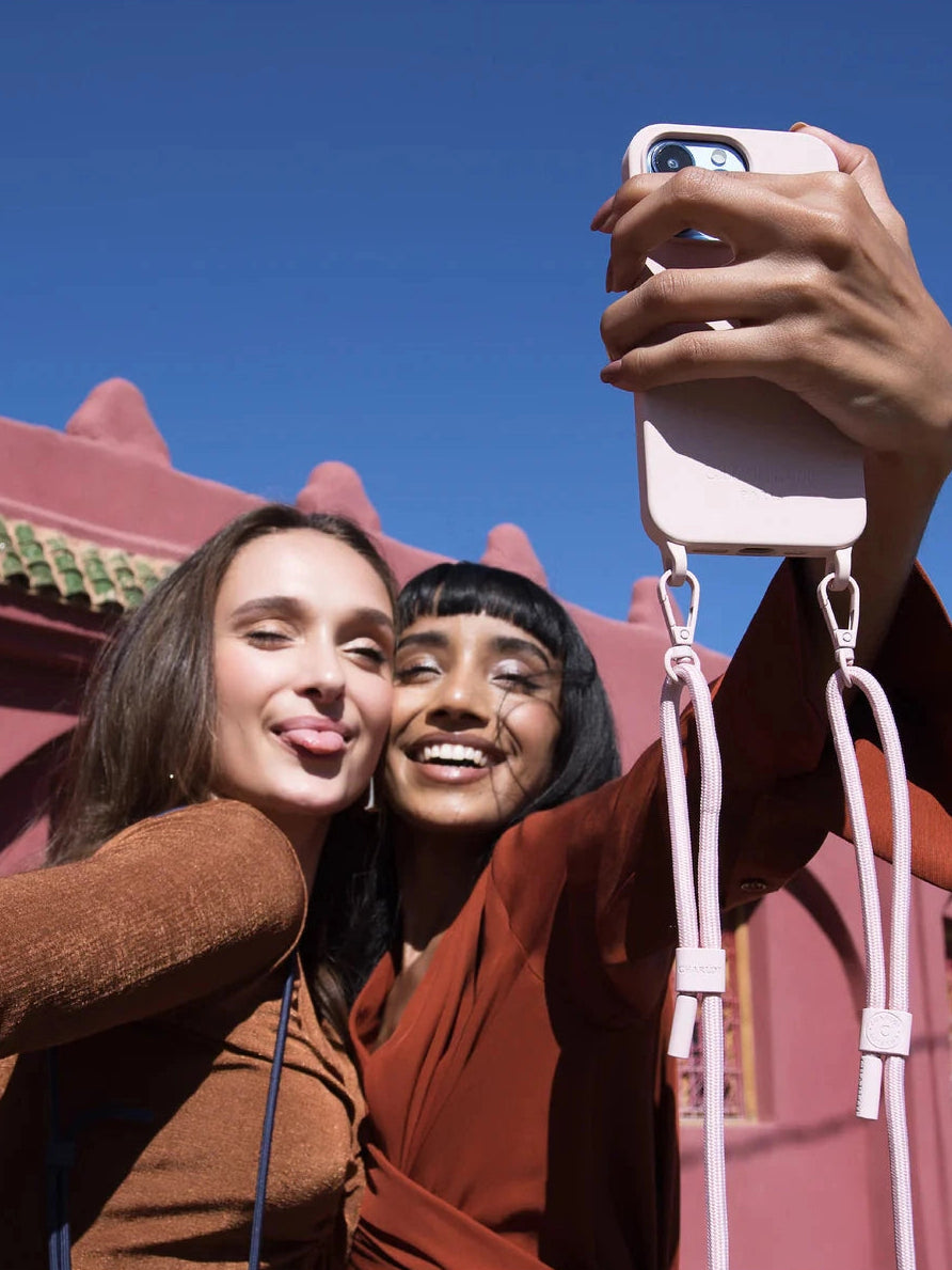 Coque + Cordon Powder Pink