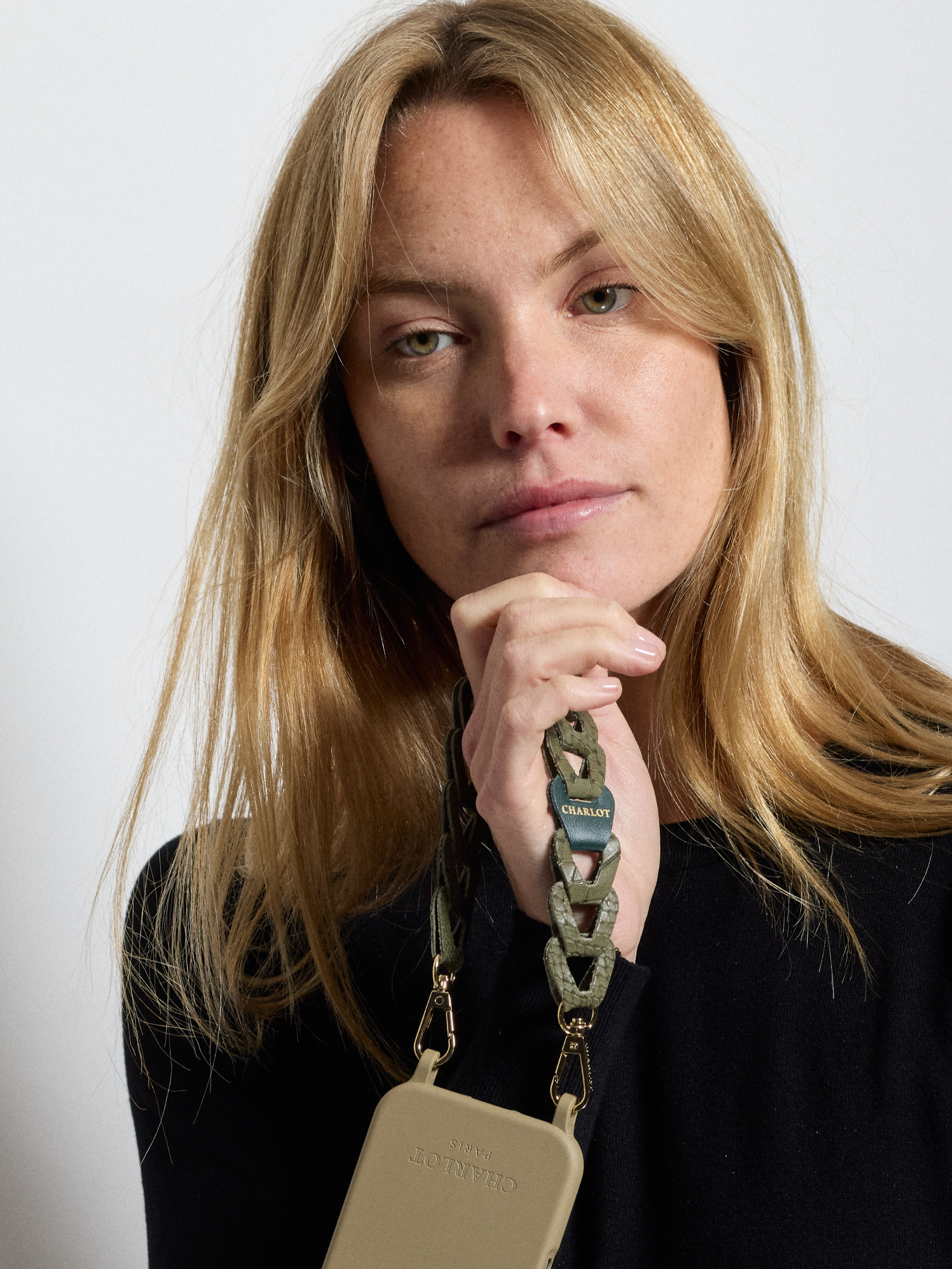 Mel Court Cuir Reptile Sauge