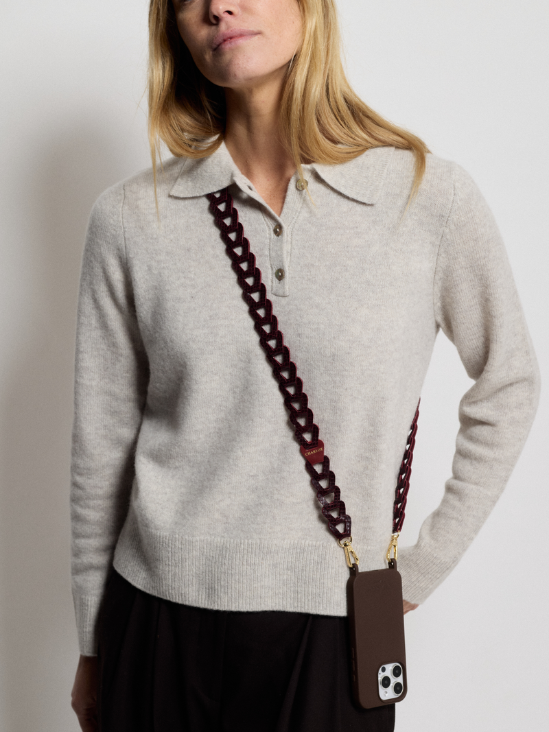 Mel Leather Long Shoulder Straps