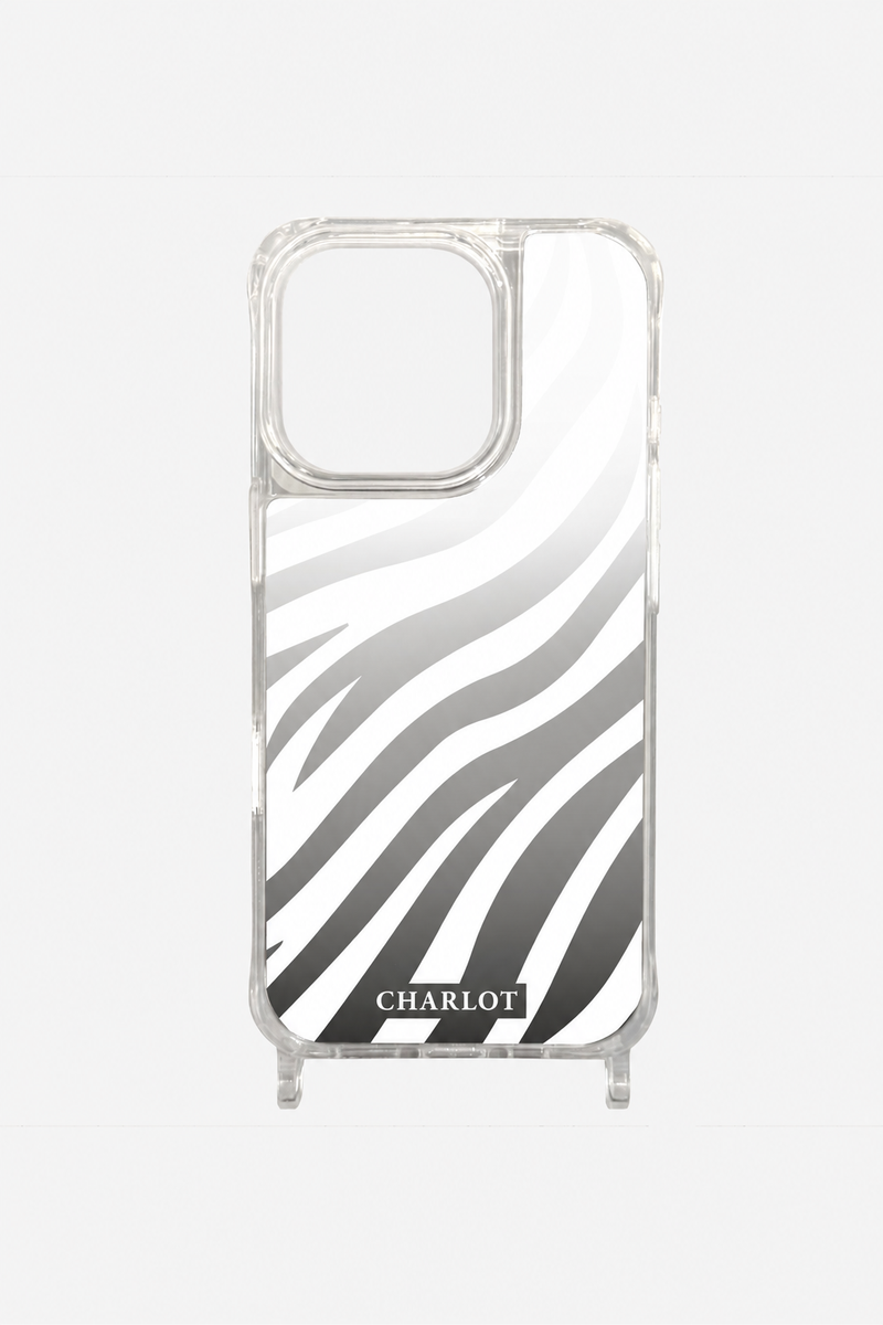 Coque Cordon Miroir Zèbre Magsafe iPhone